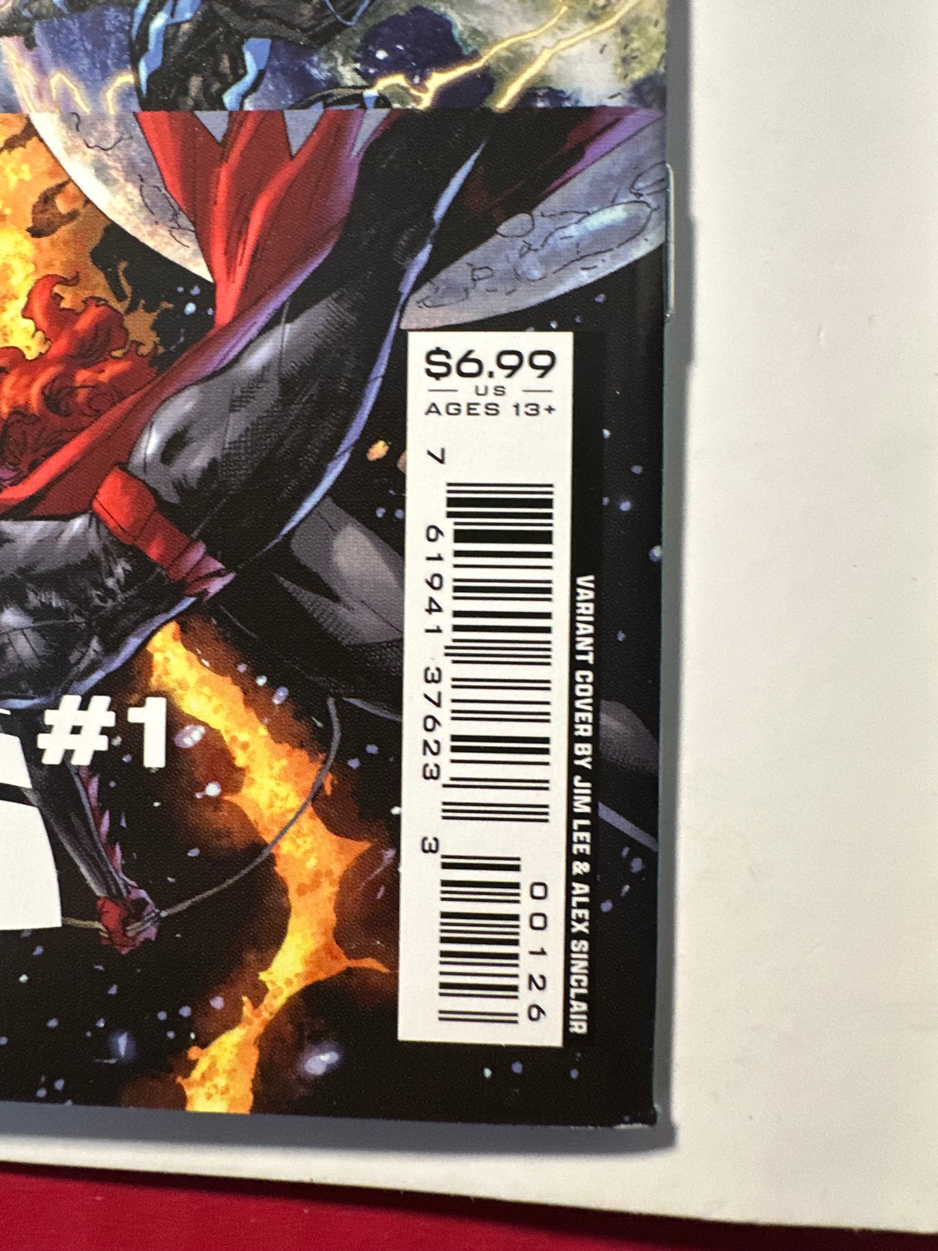 Dark Crisis, Vol. 1 #1 (2022) Jim Lee Homage Card Stock Cover Signed by Joshua Williamson by Ugly Monkey Comics