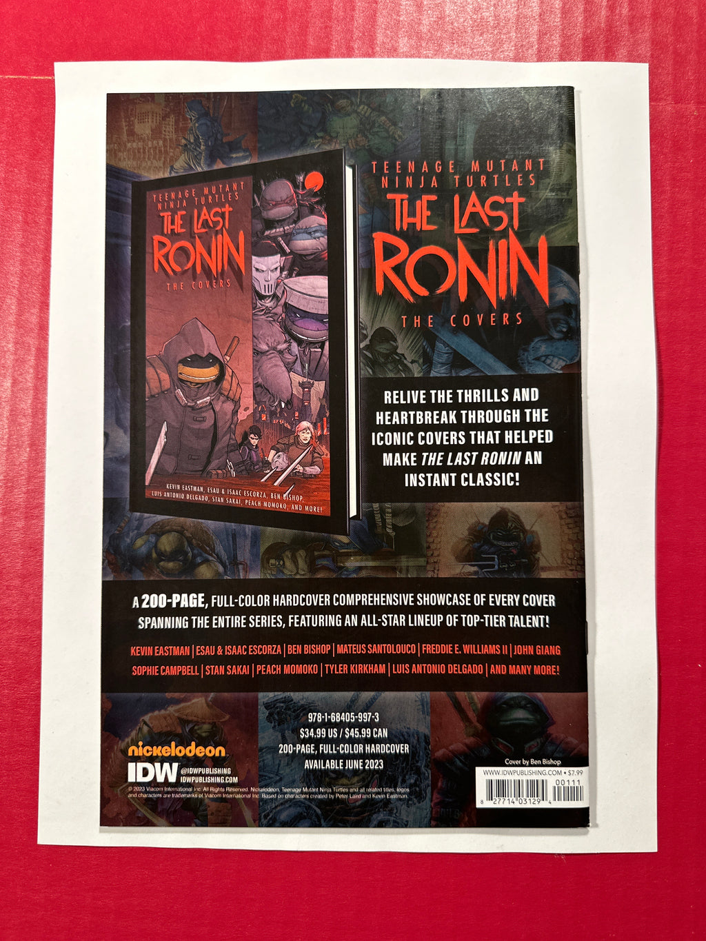 TMNT: The Last Ronin - The Lost Day Special #1 (IDW Publishing 2023) by Ugly Monkey Comics