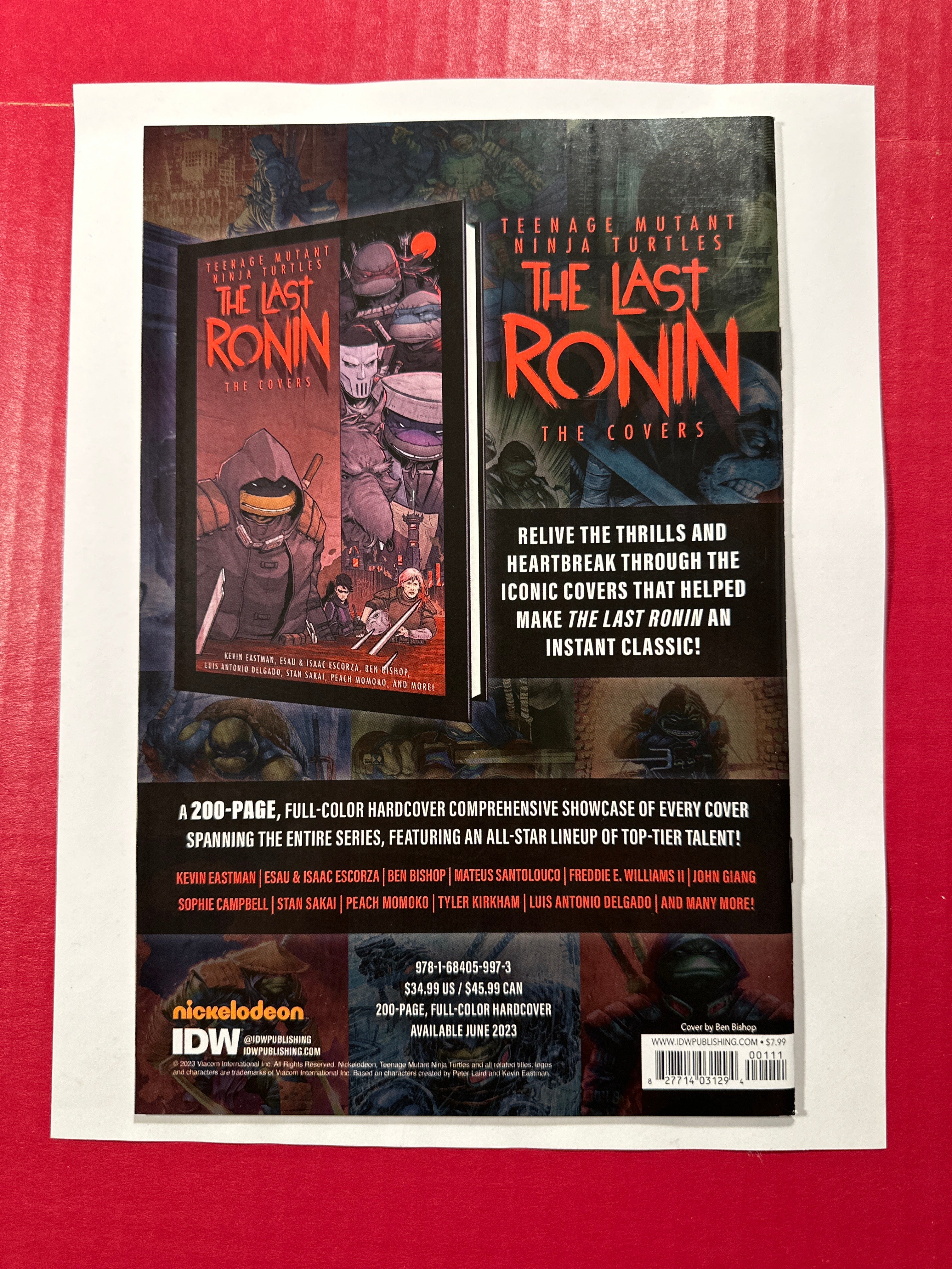 TMNT: The Last Ronin - The Lost Day Special #1 (IDW Publishing 2023) by Ugly Monkey Comics