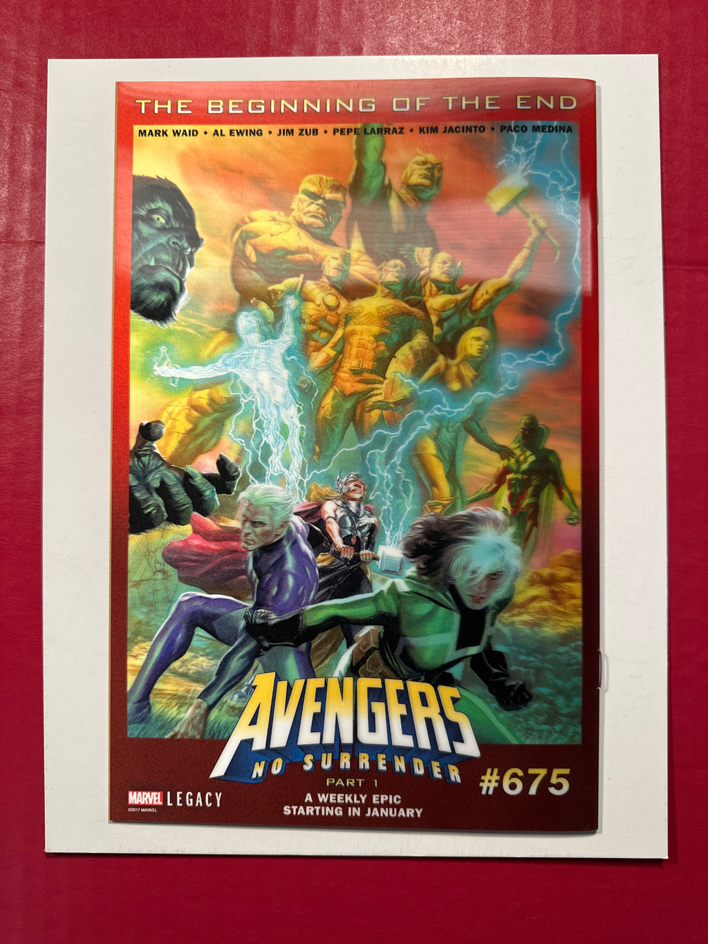 Monsters Unleashed, Vol. 3 #7B (Marvel Comics 2017) Lenticular Cover by Ugly Monkey Comics