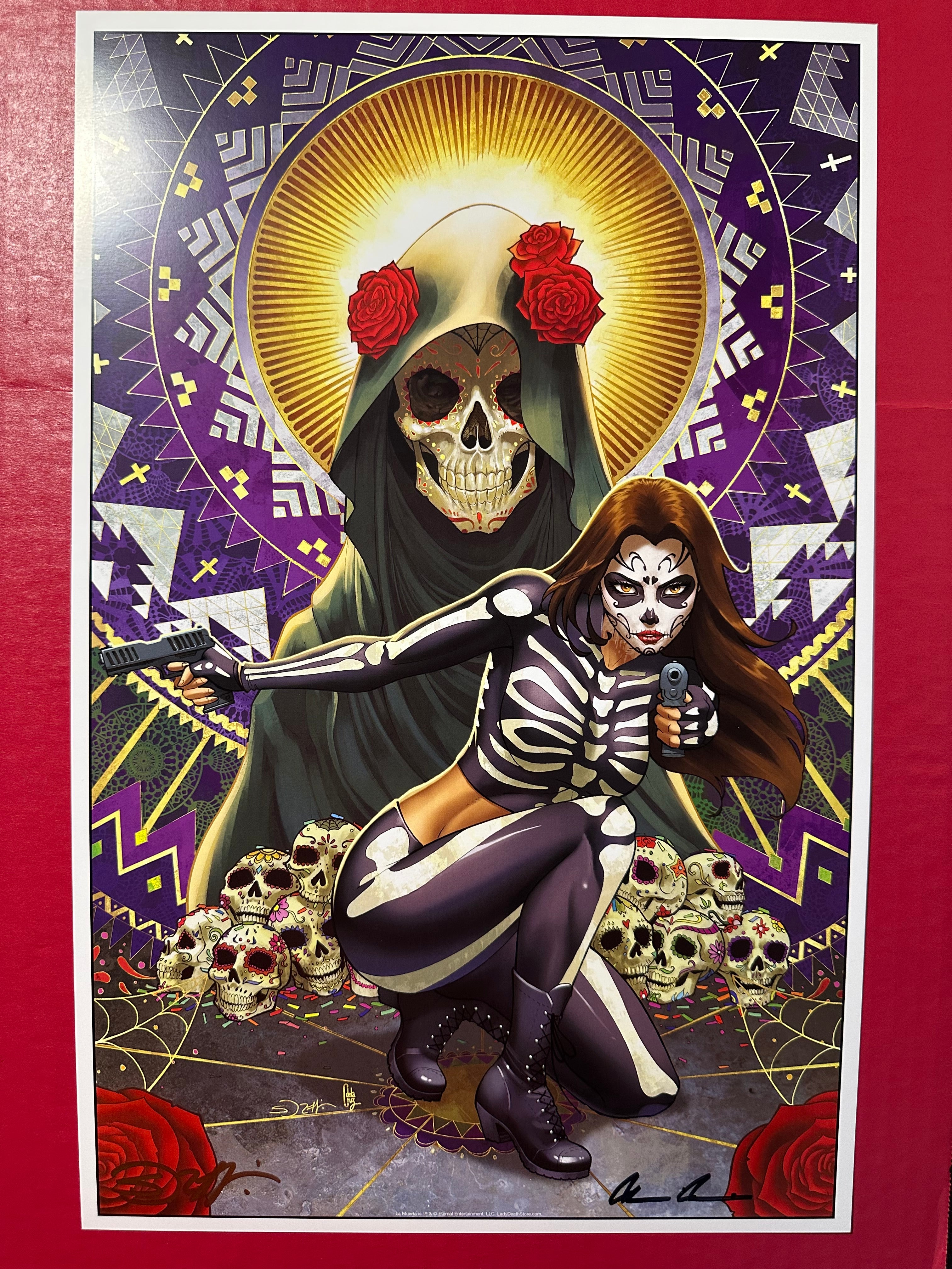 La Muerta: Retaliation Sorah Suhng Edition 11x17 Poster Signed by Sorah Suhng and Brian Pulido