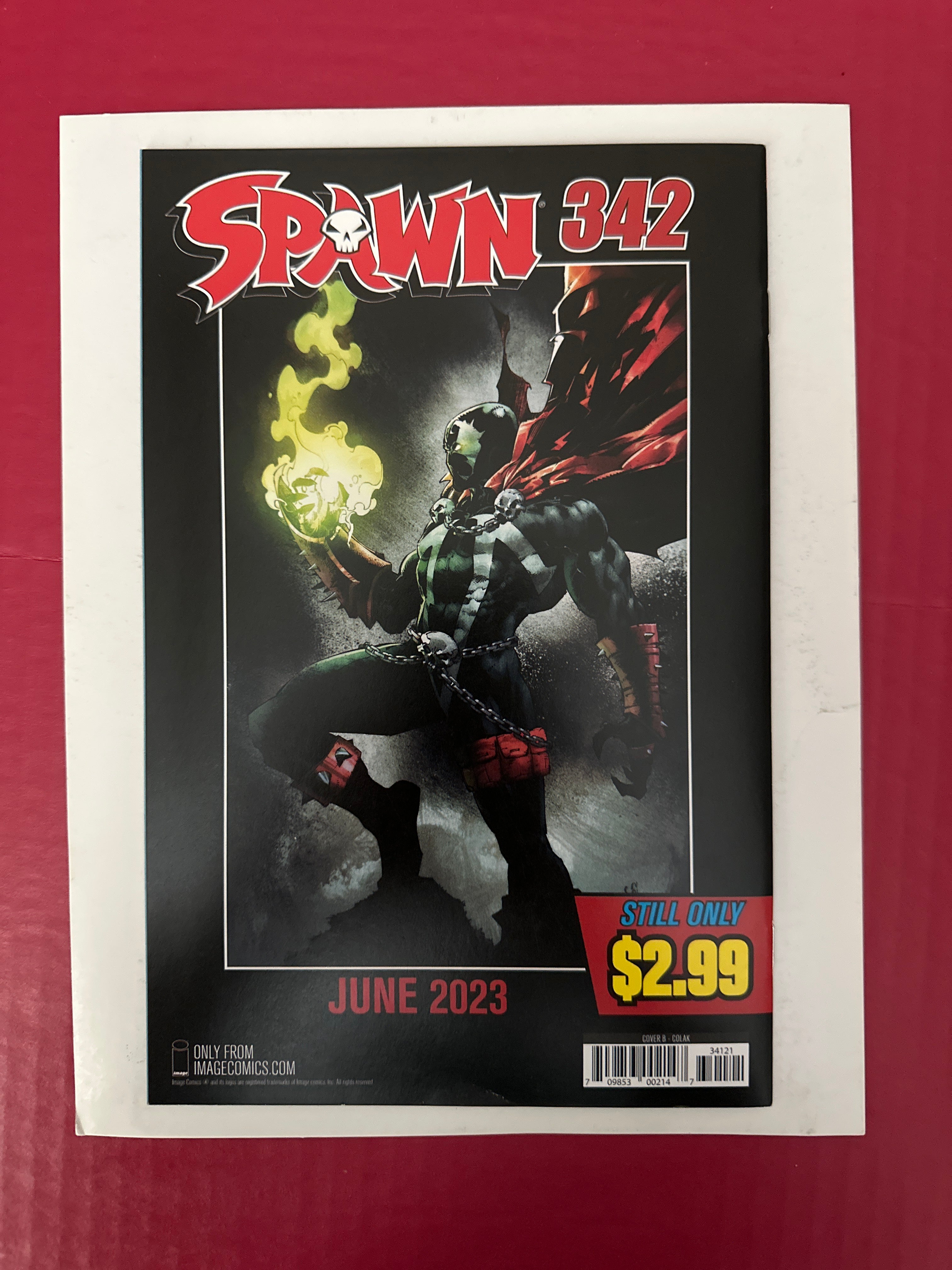 Spawn #341B (2023) 1st full app. Cataclysm, 1st full app. Korvox by Ugly Monkey Comics