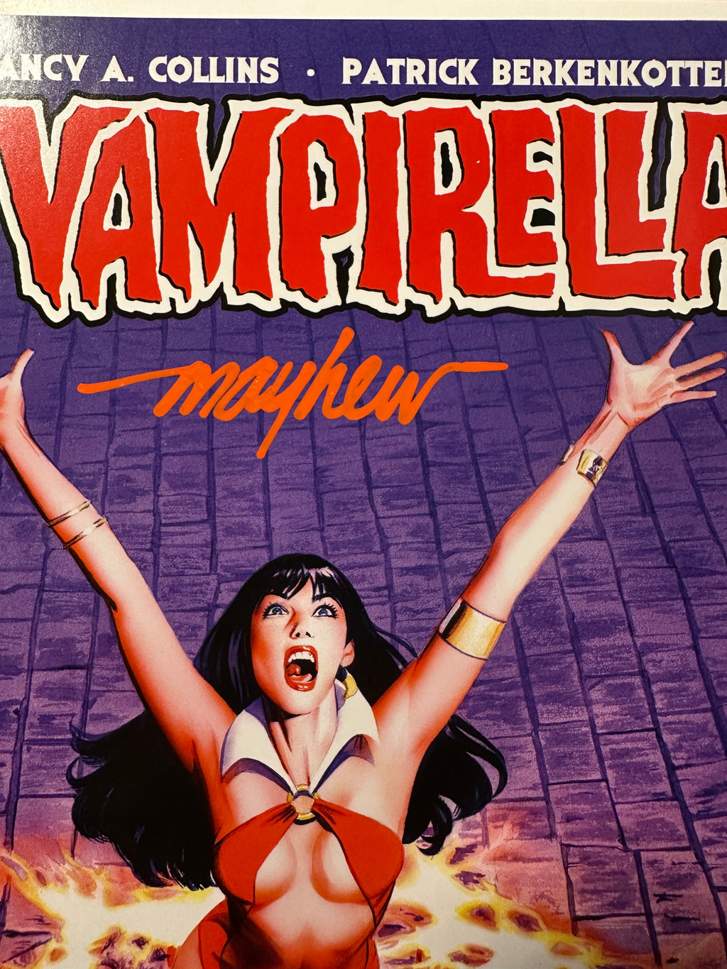 Vampirella, Vol. 2 (Dynamite Entertainment) #9 (2015) Signed by Cover Artist Mike Mayhew by Ugly Monkey Comics