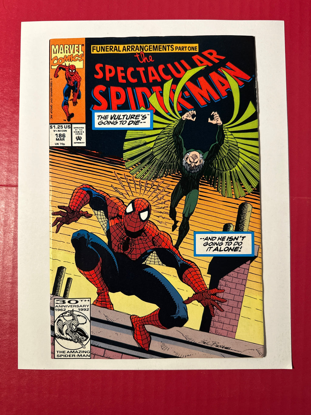 The Spectacular Spider-Man, Vol. 1 #186 (Marvel Comics 1992) Direct Edition by Ugly Monkey Comics