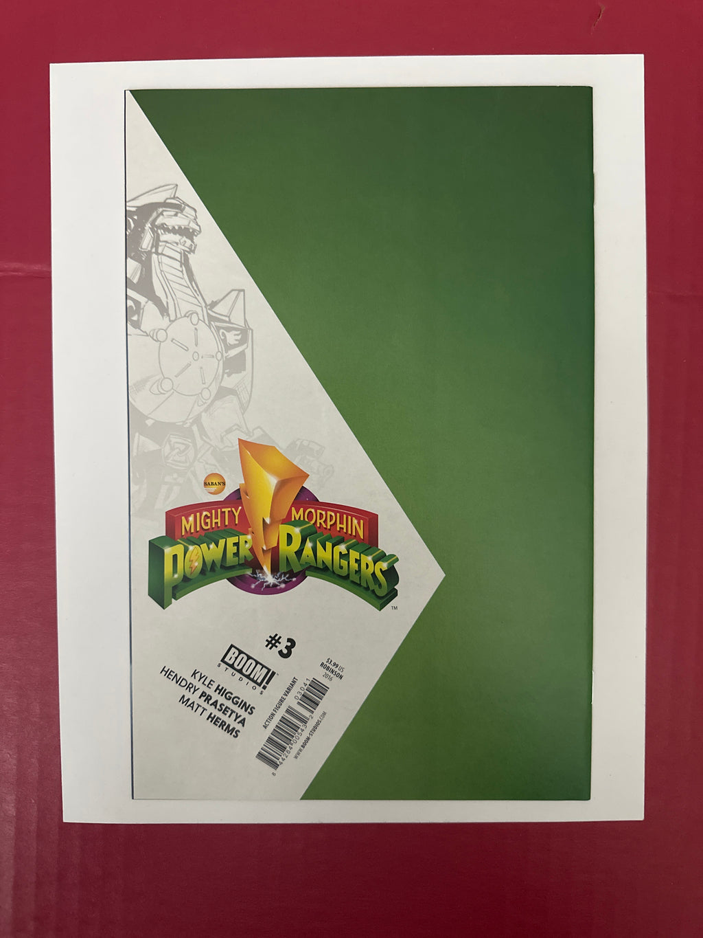 Mighty Morphin Power Rangers, Vol. 1 (Boom! Studios) #3D (Boom! Studios 2016) by Ugly Monkey Comics