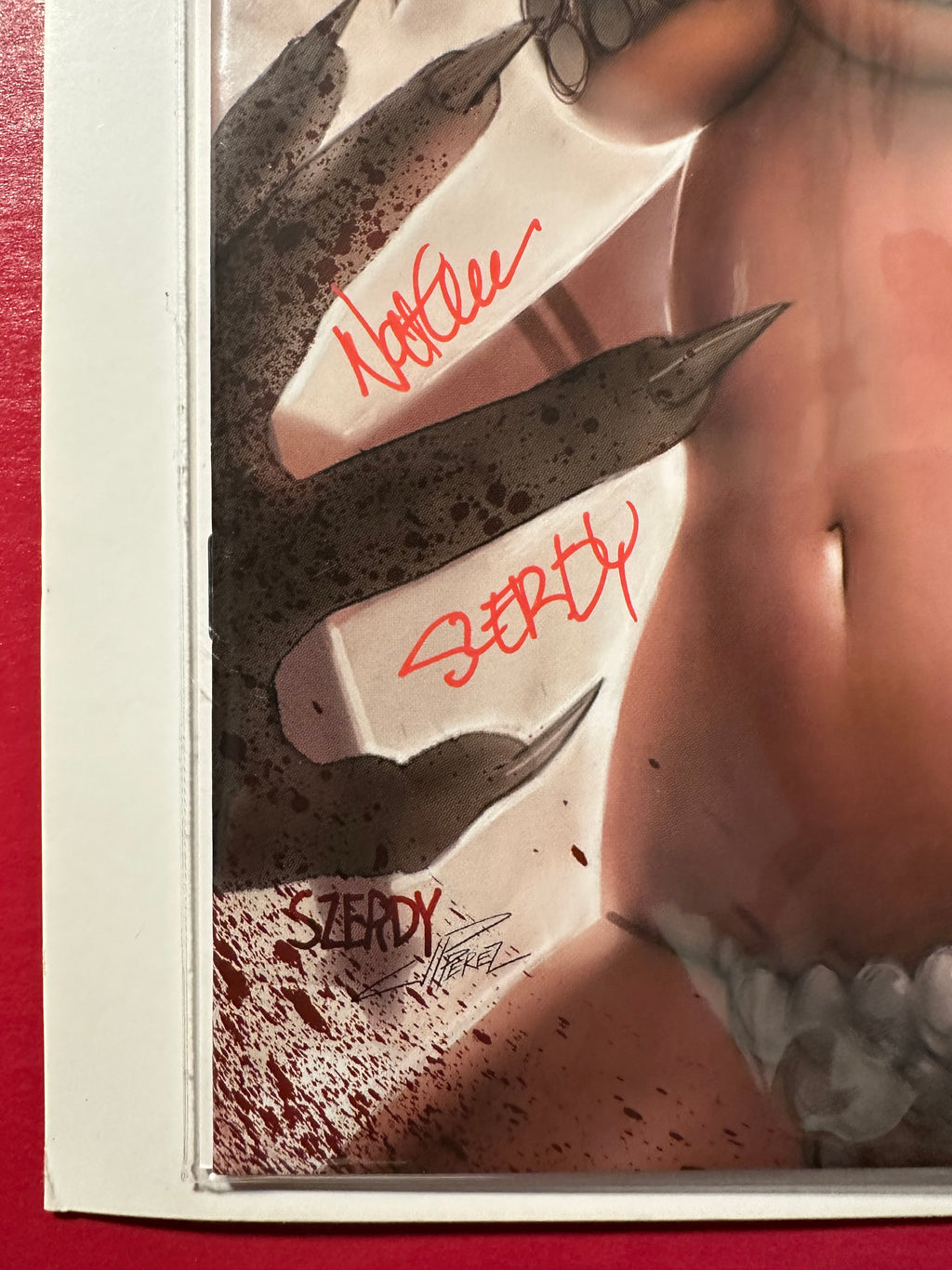The Invincible Red Sonja #3 (2021) Virgin Variant Signed by Nathan Szerdy Limited to 500 with COA by Ugly Monkey Comics