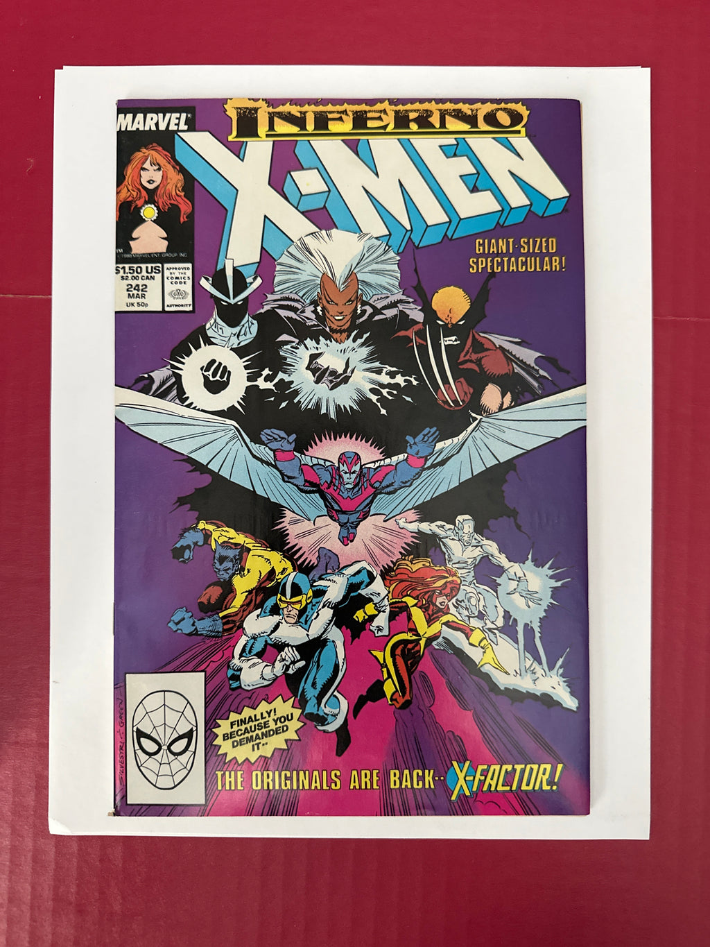 The Uncanny X-Men, Vol. 1 #242 (Marvel Comics 1988) Direct Edition by Ugly Monkey Comics