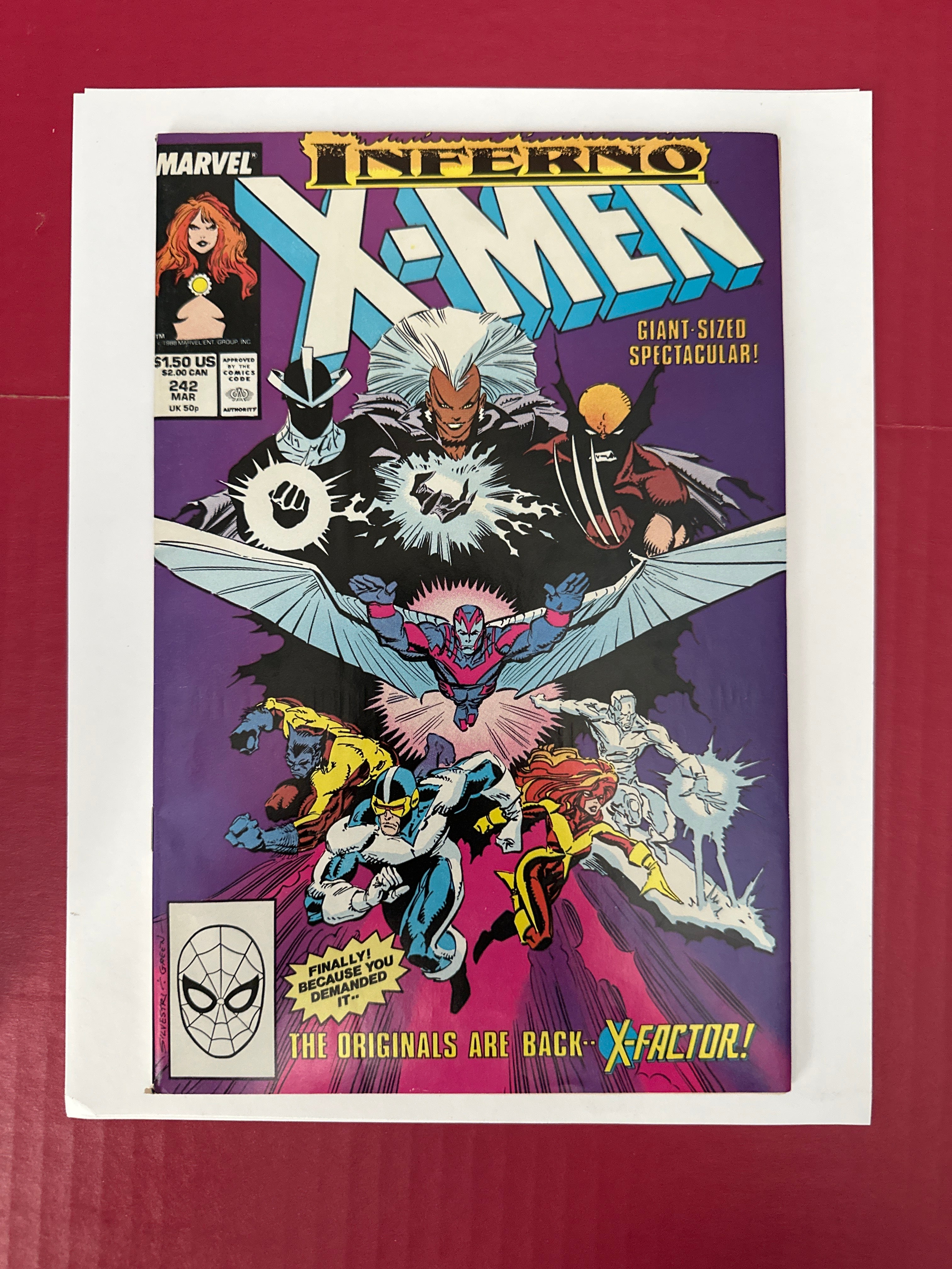 The Uncanny X-Men, Vol. 1 #242 (Marvel Comics 1988) Direct Edition by Ugly Monkey Comics