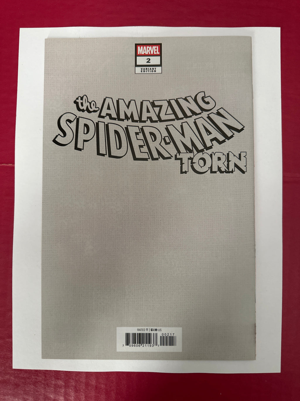 The Amazing Spider-Man: Torn #2F (Marvel Comics 2025) Dell'Otto Virgin (1:50) by Ugly Monkey Comics