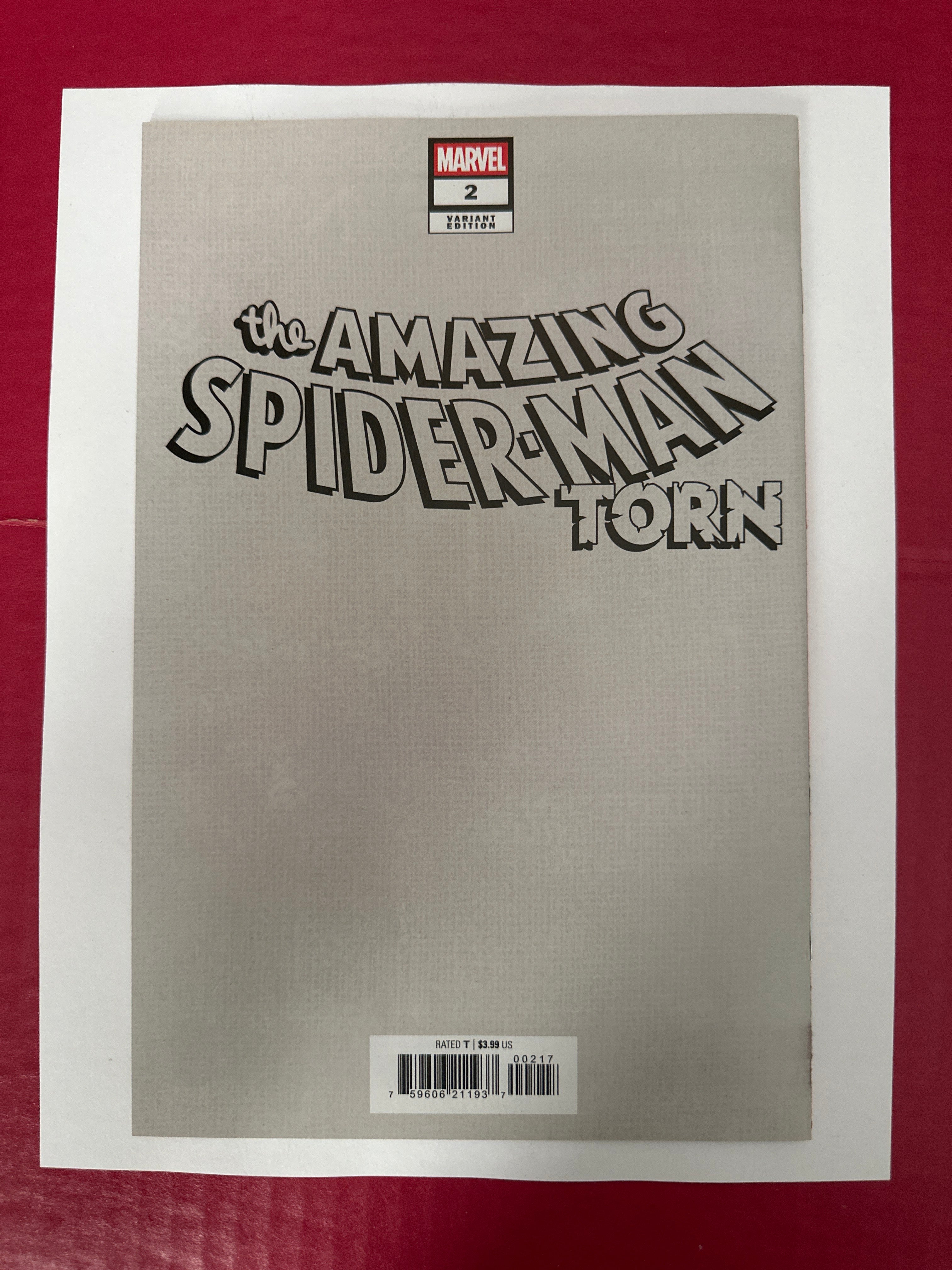 The Amazing Spider-Man: Torn #2F (Marvel Comics 2025) Dell'Otto Virgin (1:50) by Ugly Monkey Comics