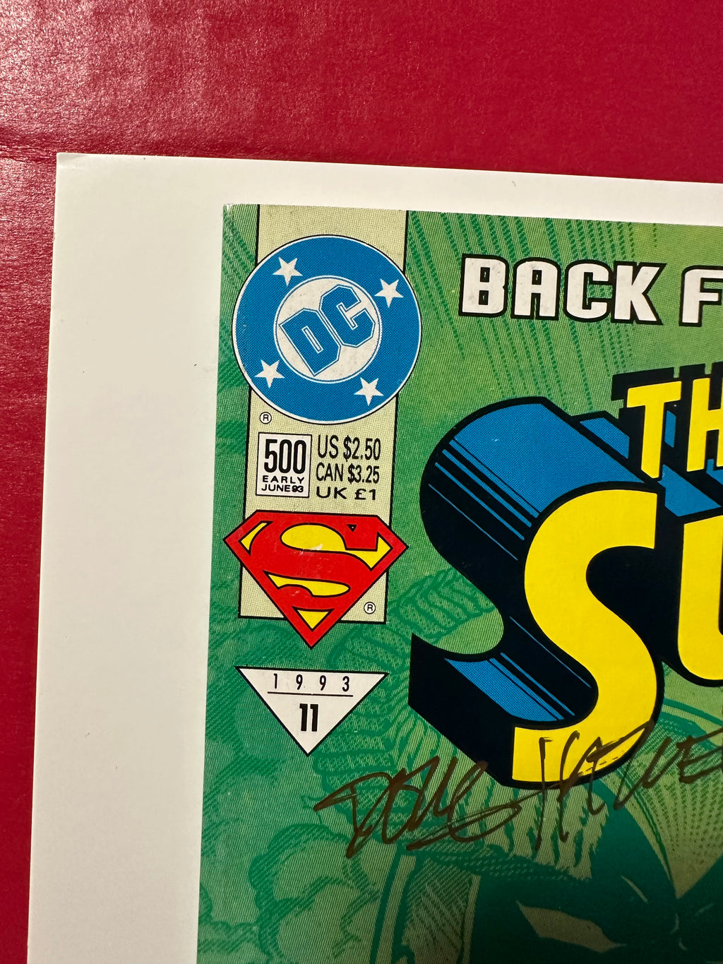 The Adventures of Superman #500 Key Several First Appearances Double Signed by Ugly Monkey Comics