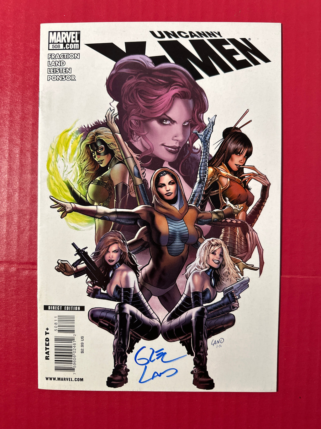 The Uncanny X-Men, Vol. 1 #508A (Marvel Comics 2009) Signed by Greg Land by Ugly Monkey Comics