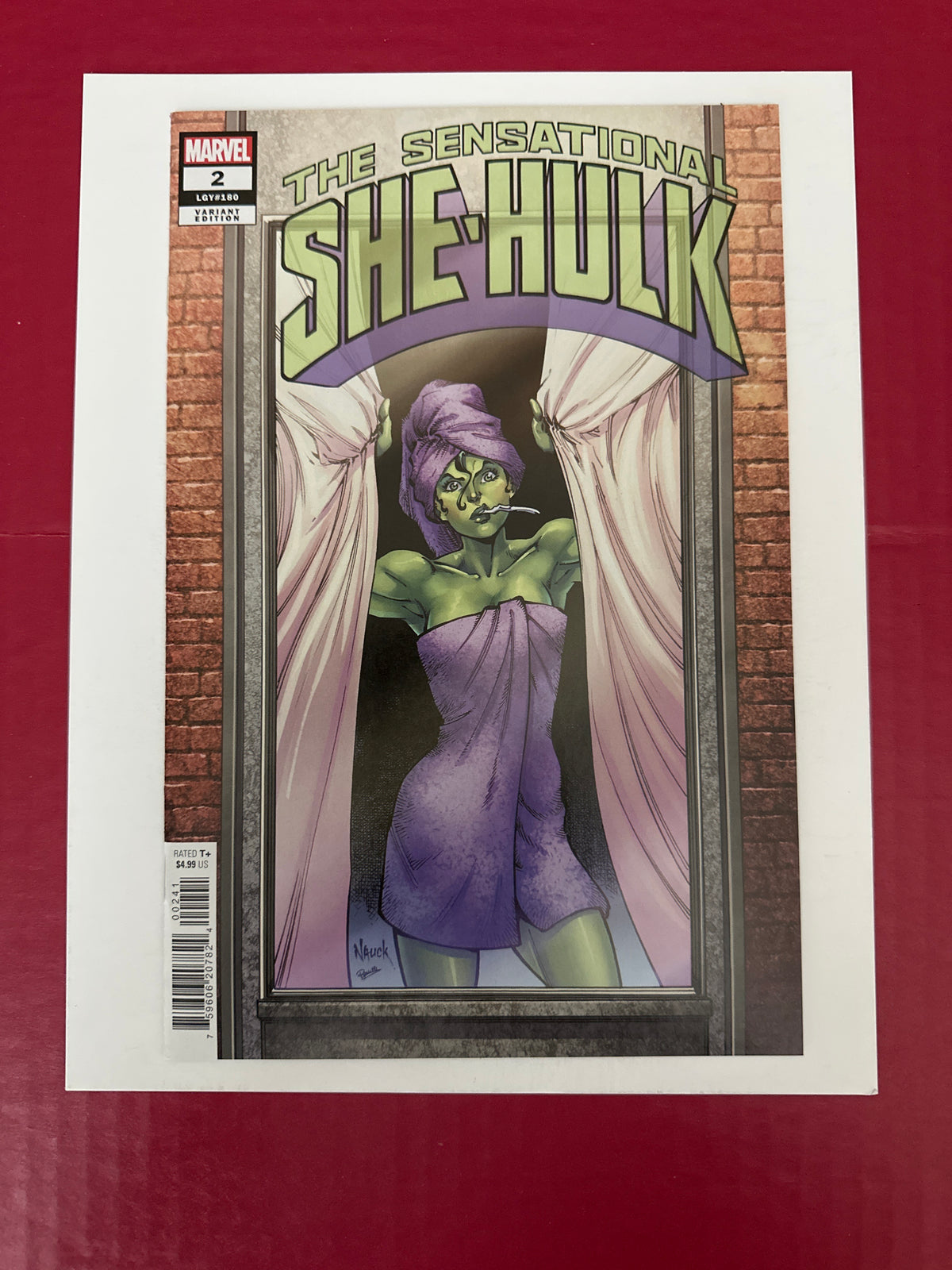 The Sensational She-Hulk, Vol. 2 #2D (Marvel Comics 2023) Todd Nauck Windowshades Variant by Ugly Monkey Comics