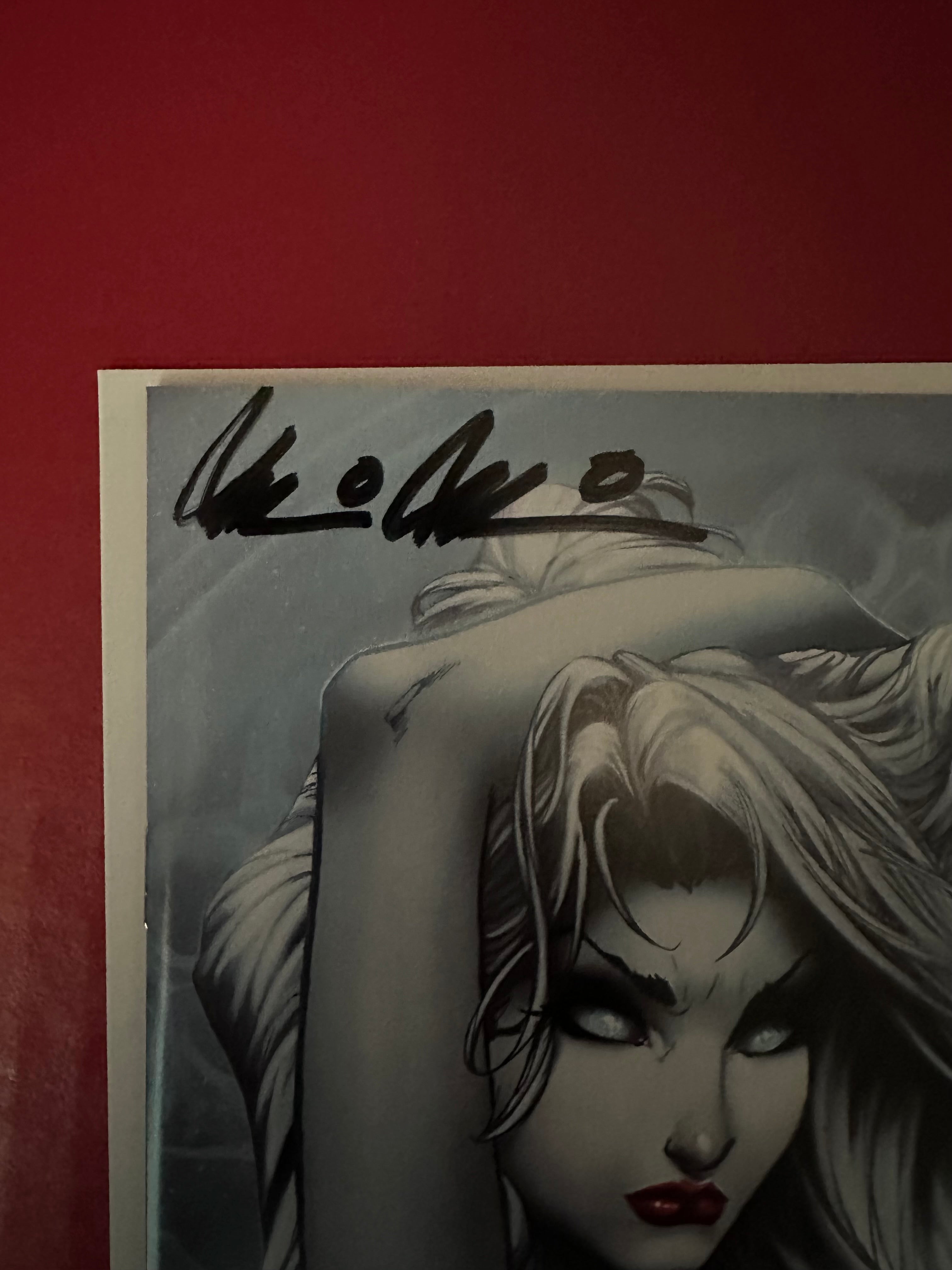 Lady Death: Fantasies #1 (2021) Mike DeBalfo Naughty Alabaster Virgin Variant (Ltd. 150) Signed