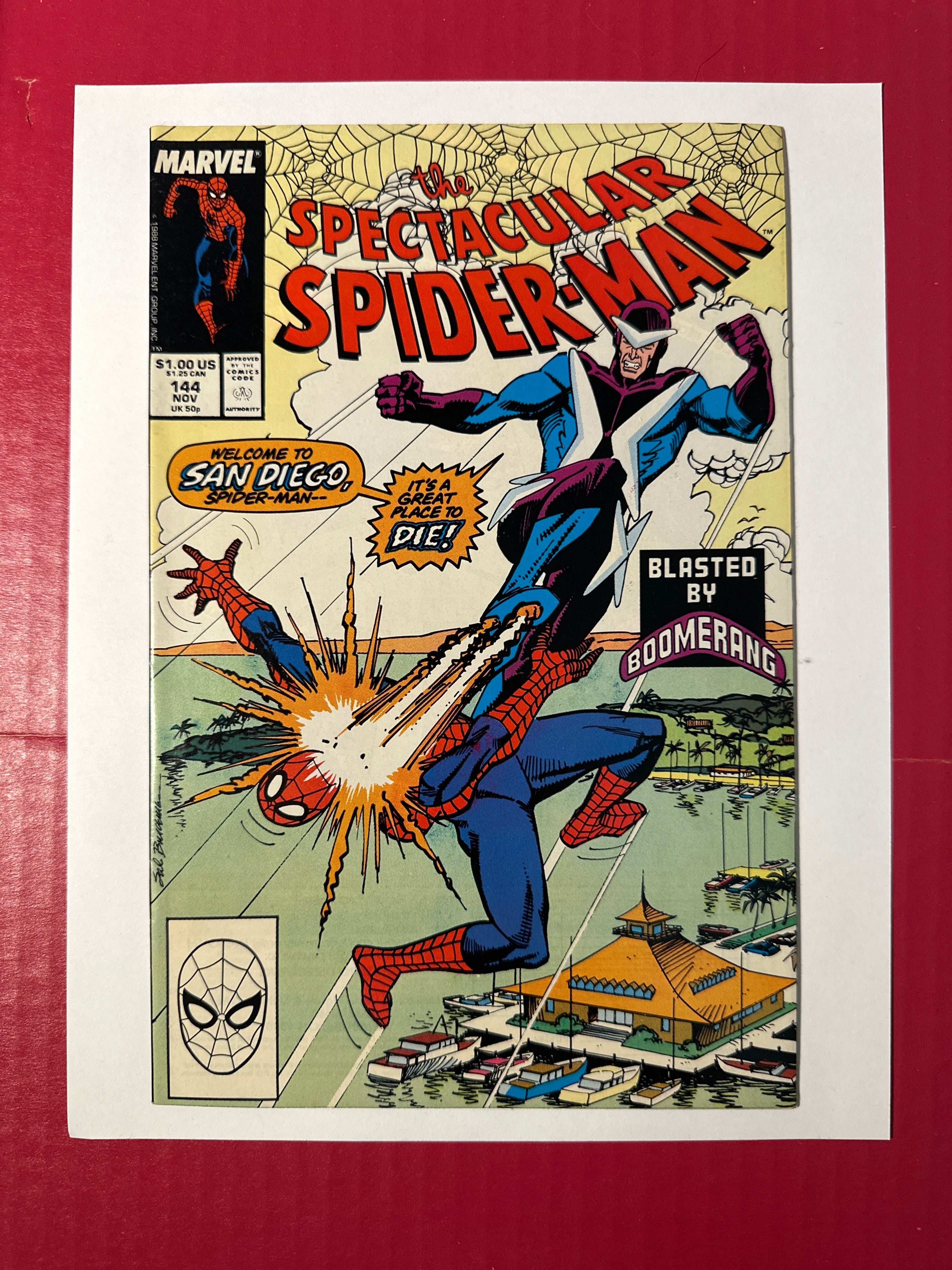 The Spectacular Spider-Man, Vol. 1 #144 (Marvel Comics 1988) Direct Edition by Ugly Monkey Comics