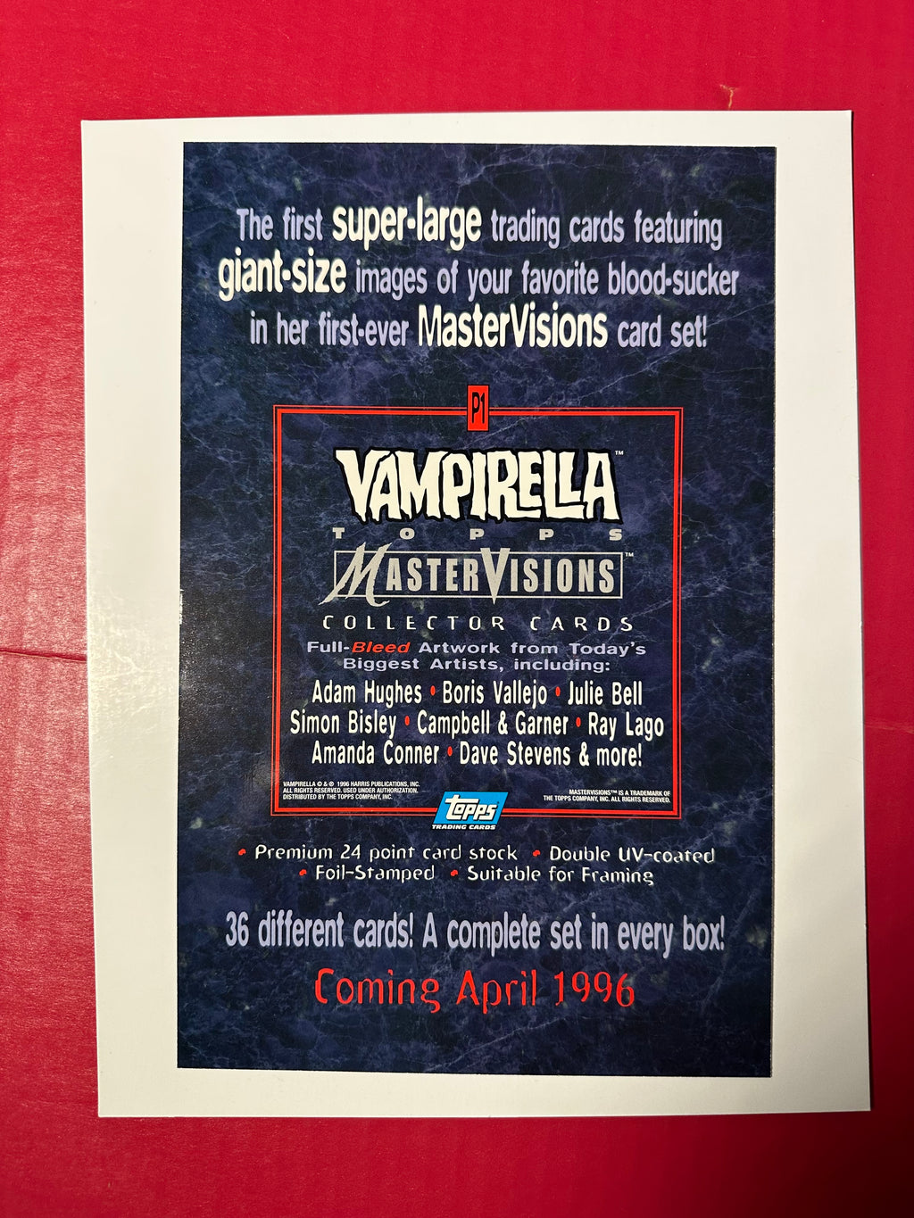 Vampirella Master Visions (Topps 1996) Collector Cards by Ugly Monkey Comics