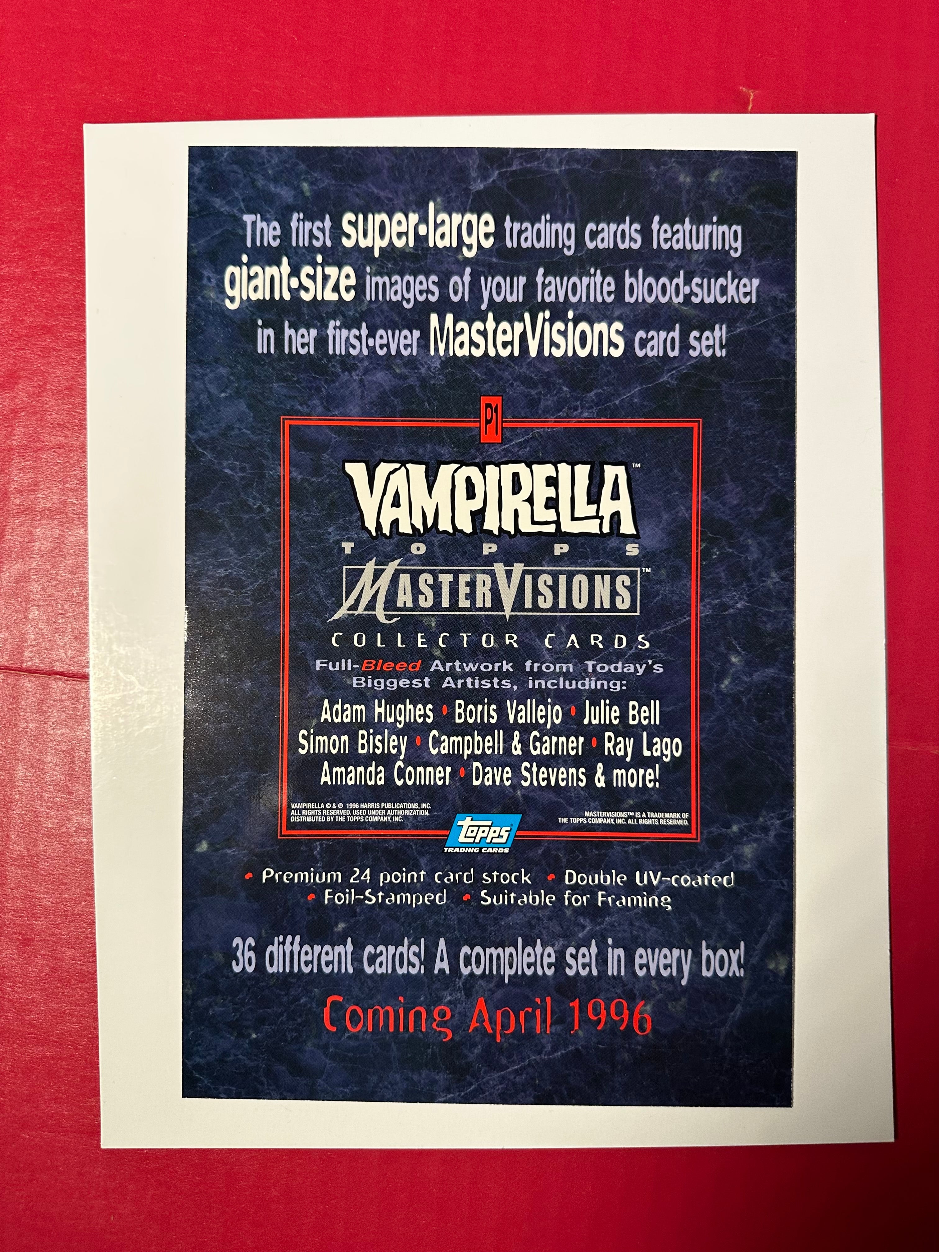 Vampirella Master Visions (Topps 1996) Collector Cards by Ugly Monkey Comics