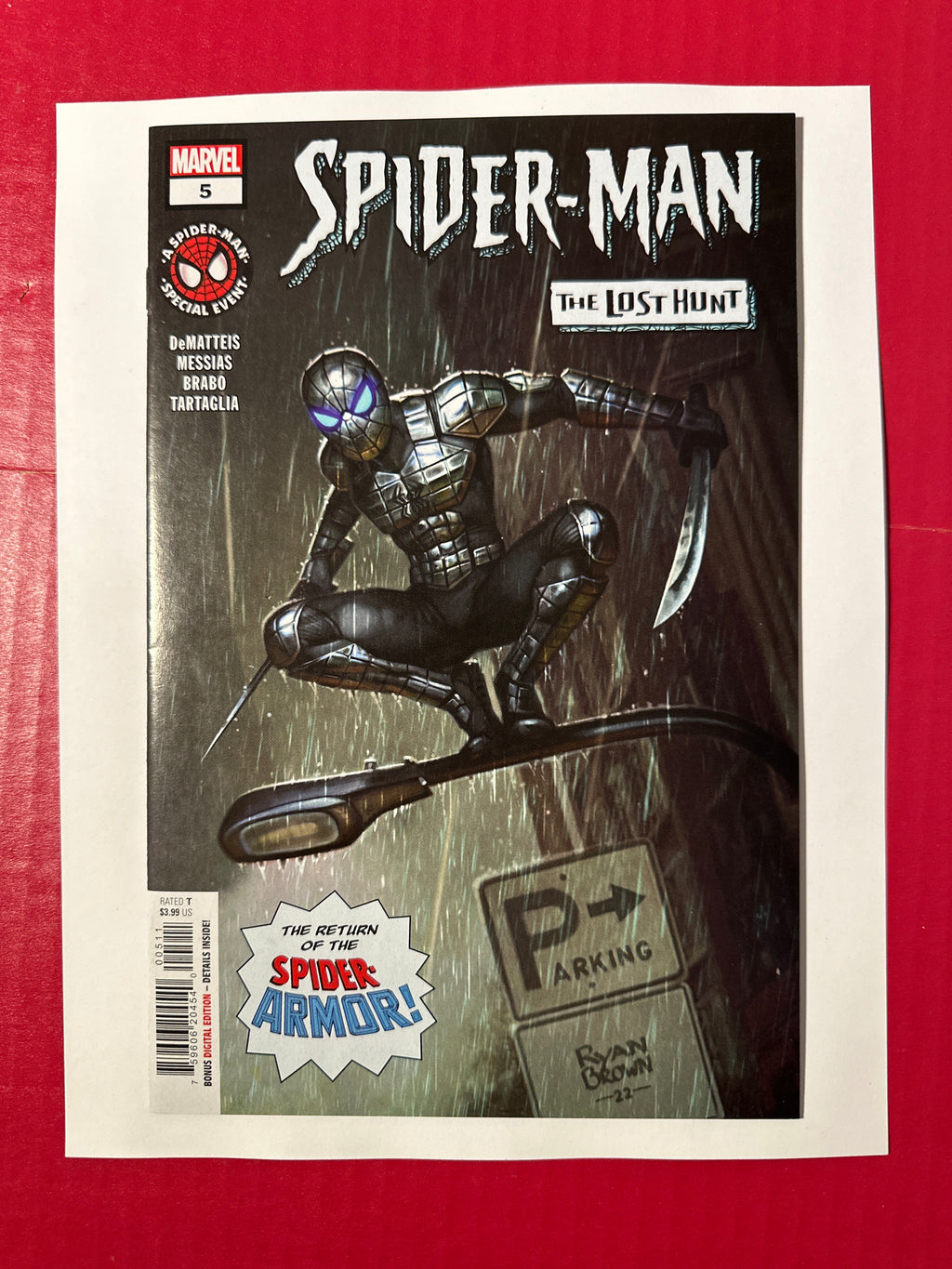 Spider-Man: The Lost Hunt #5 (Marvel Comics 2023) Ryan Brown Regular by Ugly Monkey Comics