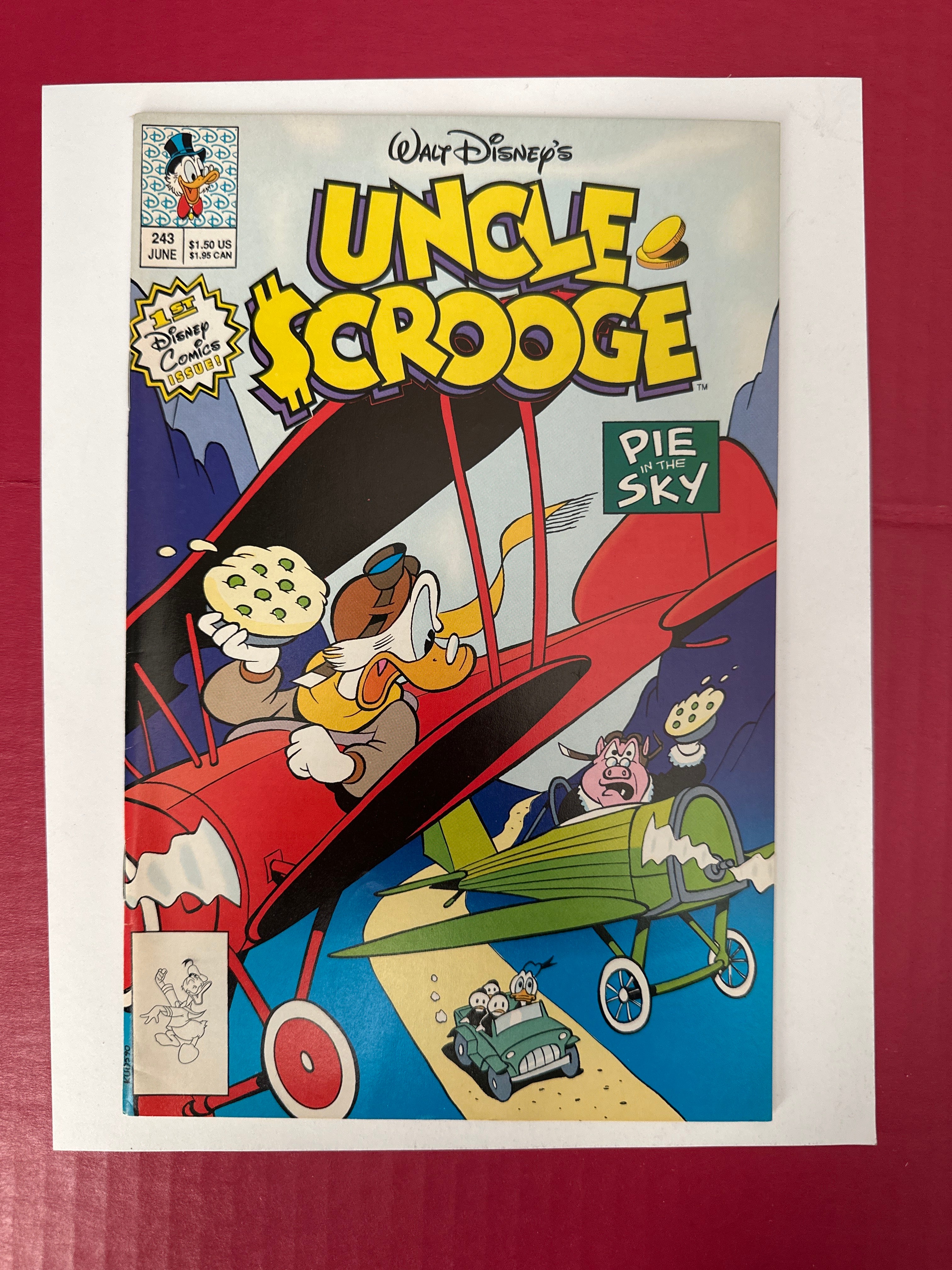 Walt Disney's Uncle Scrooge #243 (Western Publishing Co. 1990) Direct Edition by Ugly Monkey Comics