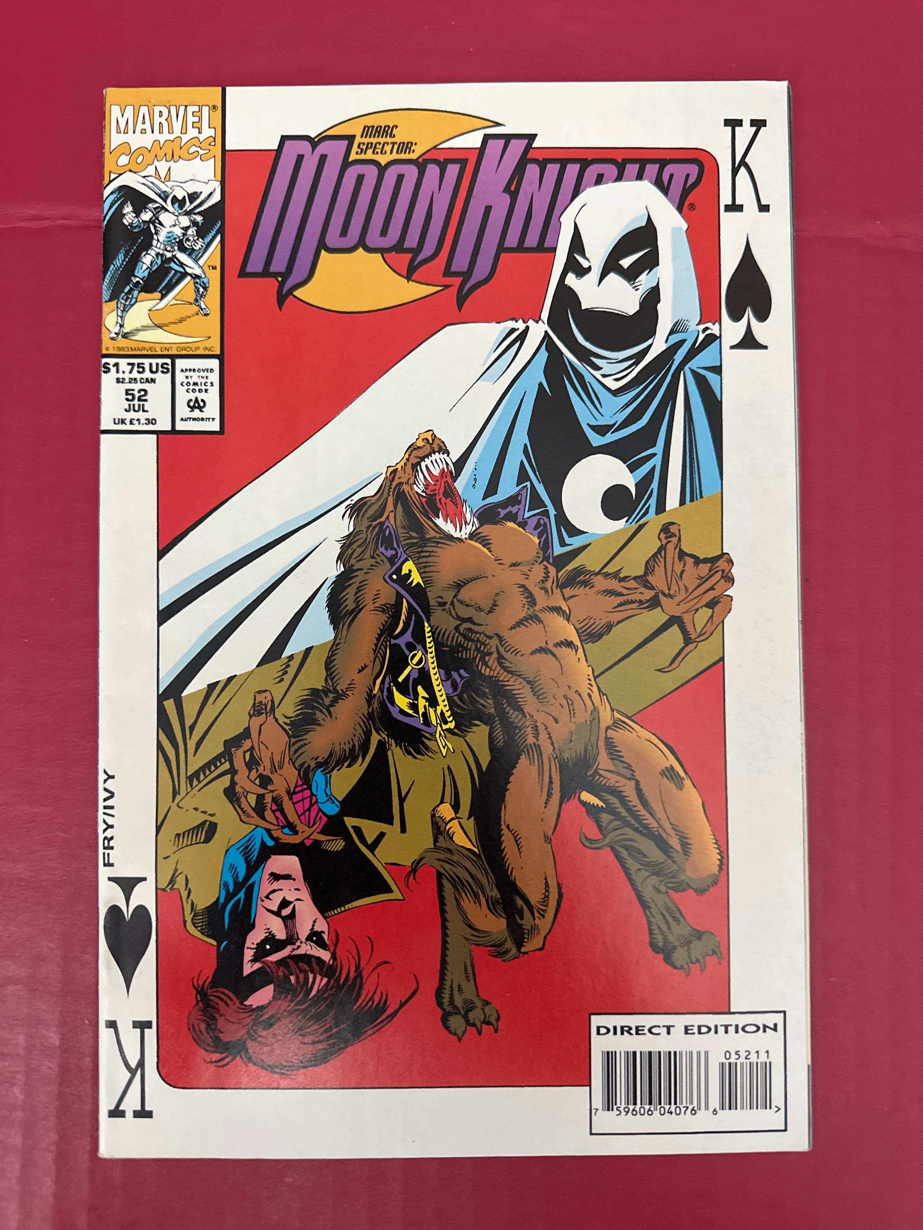 Marc Spector: Moon Knight #52 (Marvel Comics 1993) by Ugly Monkey Comics