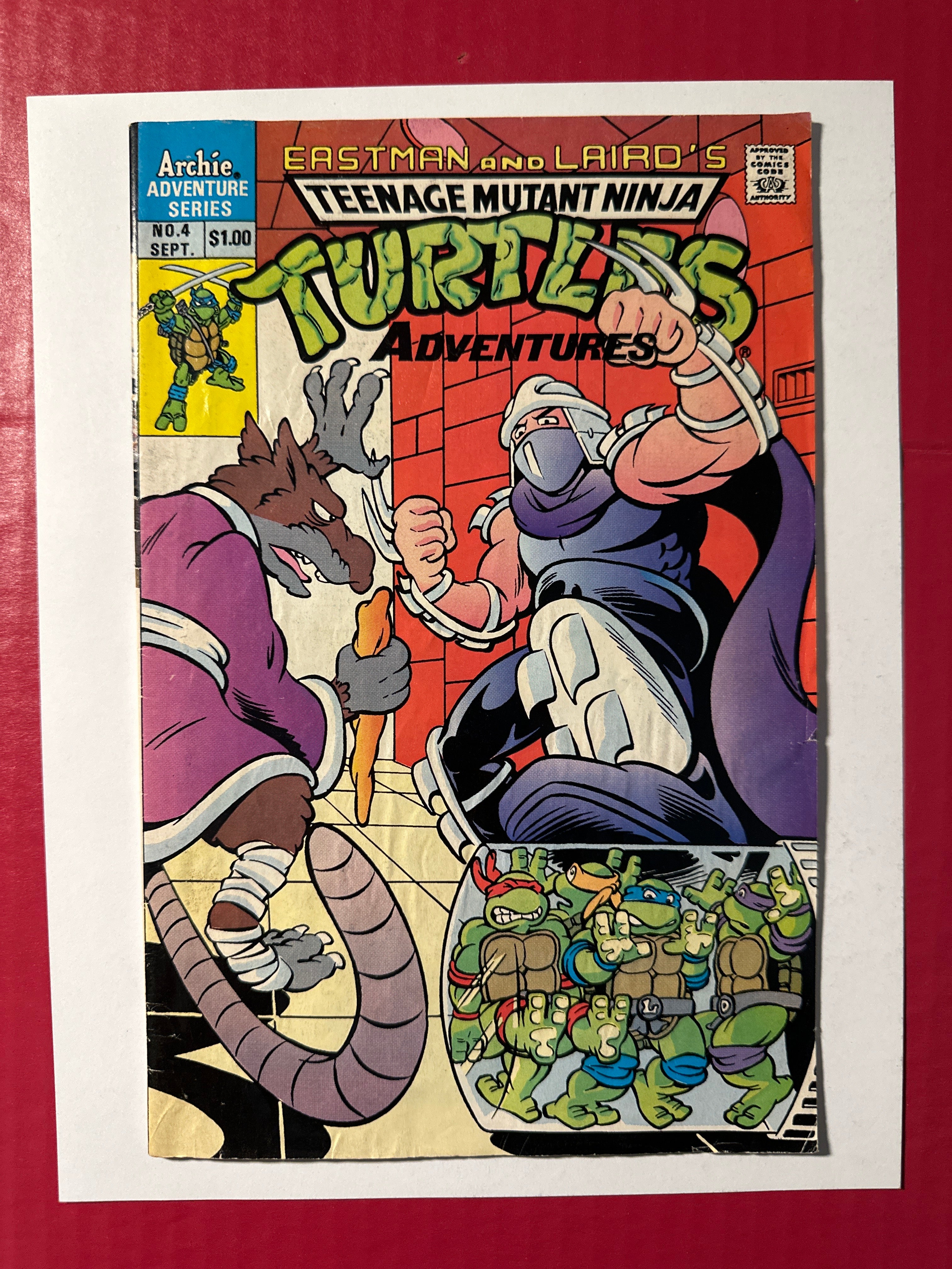 Teenage Mutant Ninja Turtles Adventures 2 4A Archie 1989 Shrinking Turtles by Ugly Monkey Comics