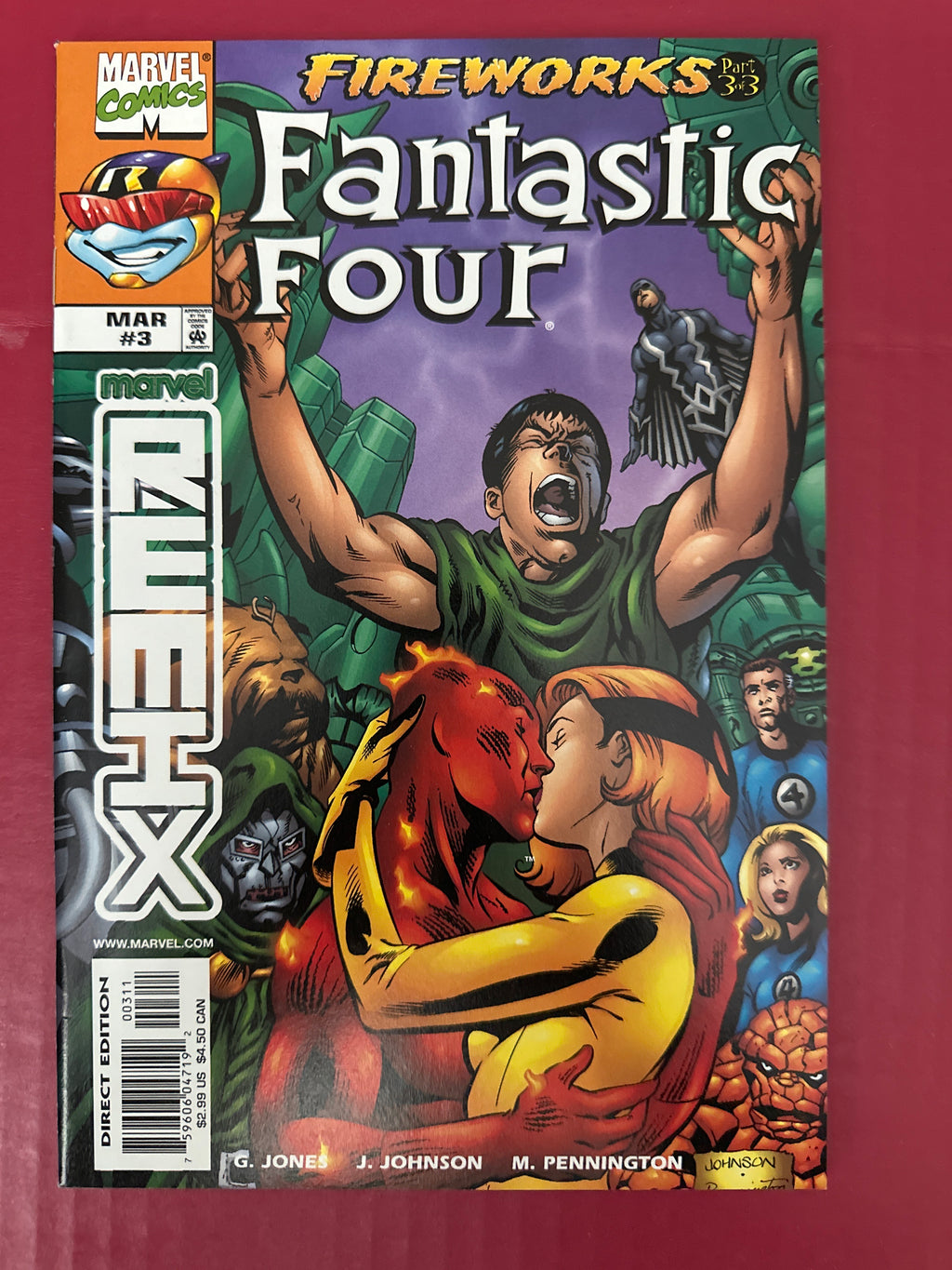 Lot of 3 Fantastic Four: Fireworks Comics #1, 2, 3 (Marvel Comics 1998) by Ugly Monkey Comics