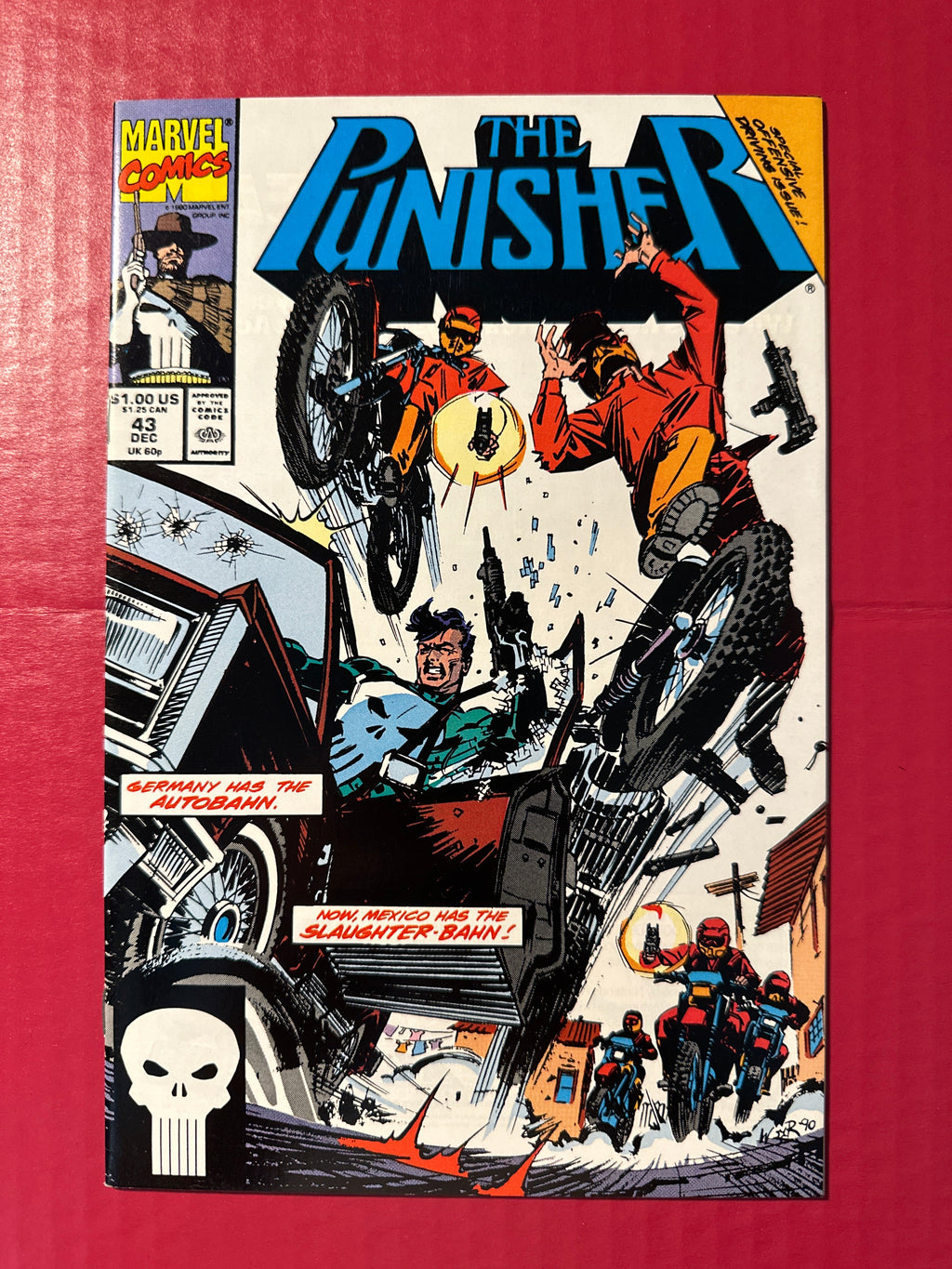 The Punisher Vol 2 43A 1990 Comic Book Classic Marvel Action Adventure by Ugly Monkey Comics