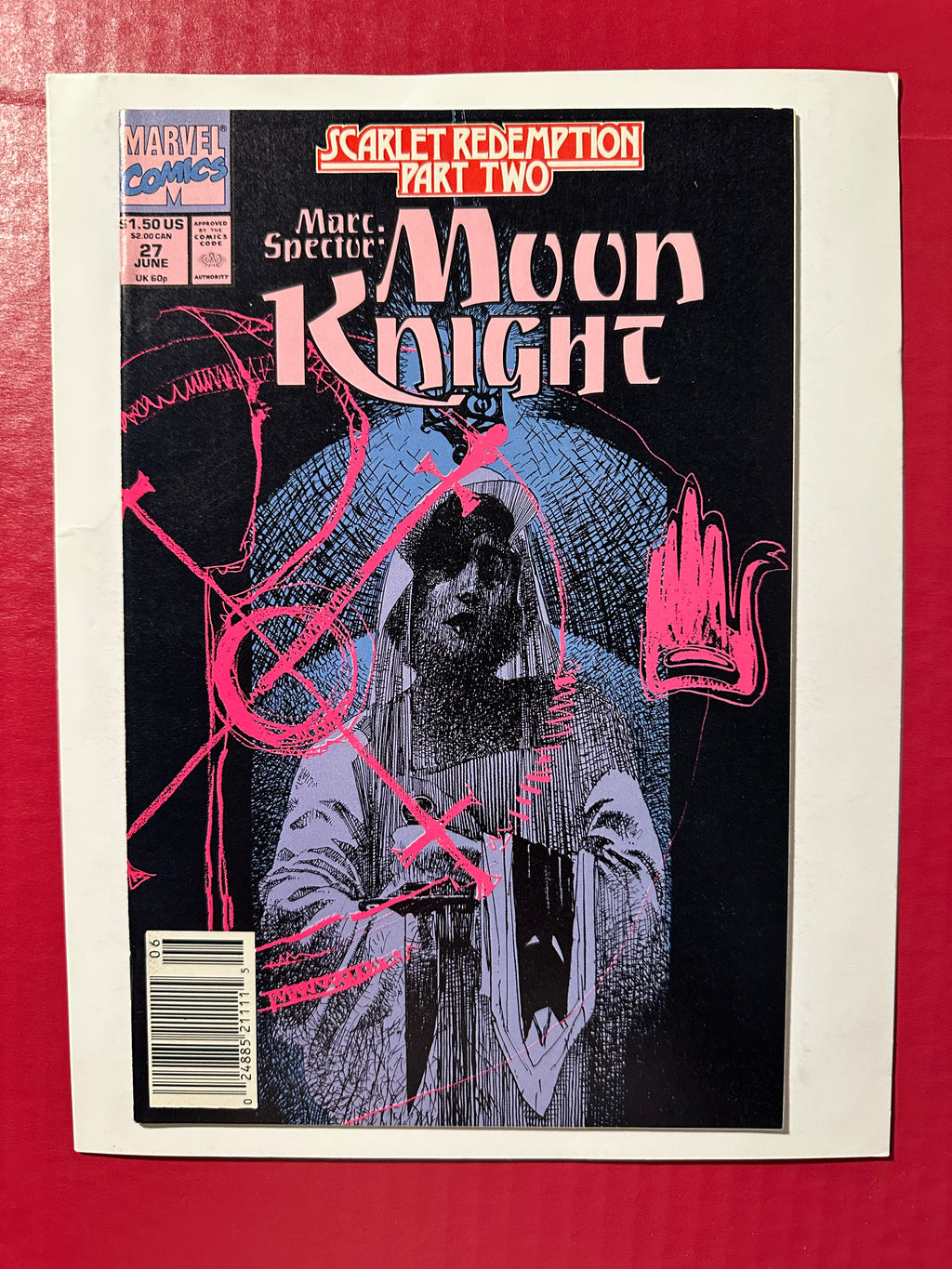 Marc Spector: Moon Knight #27 (1991) Newsstand by Ugly Monkey Comics
