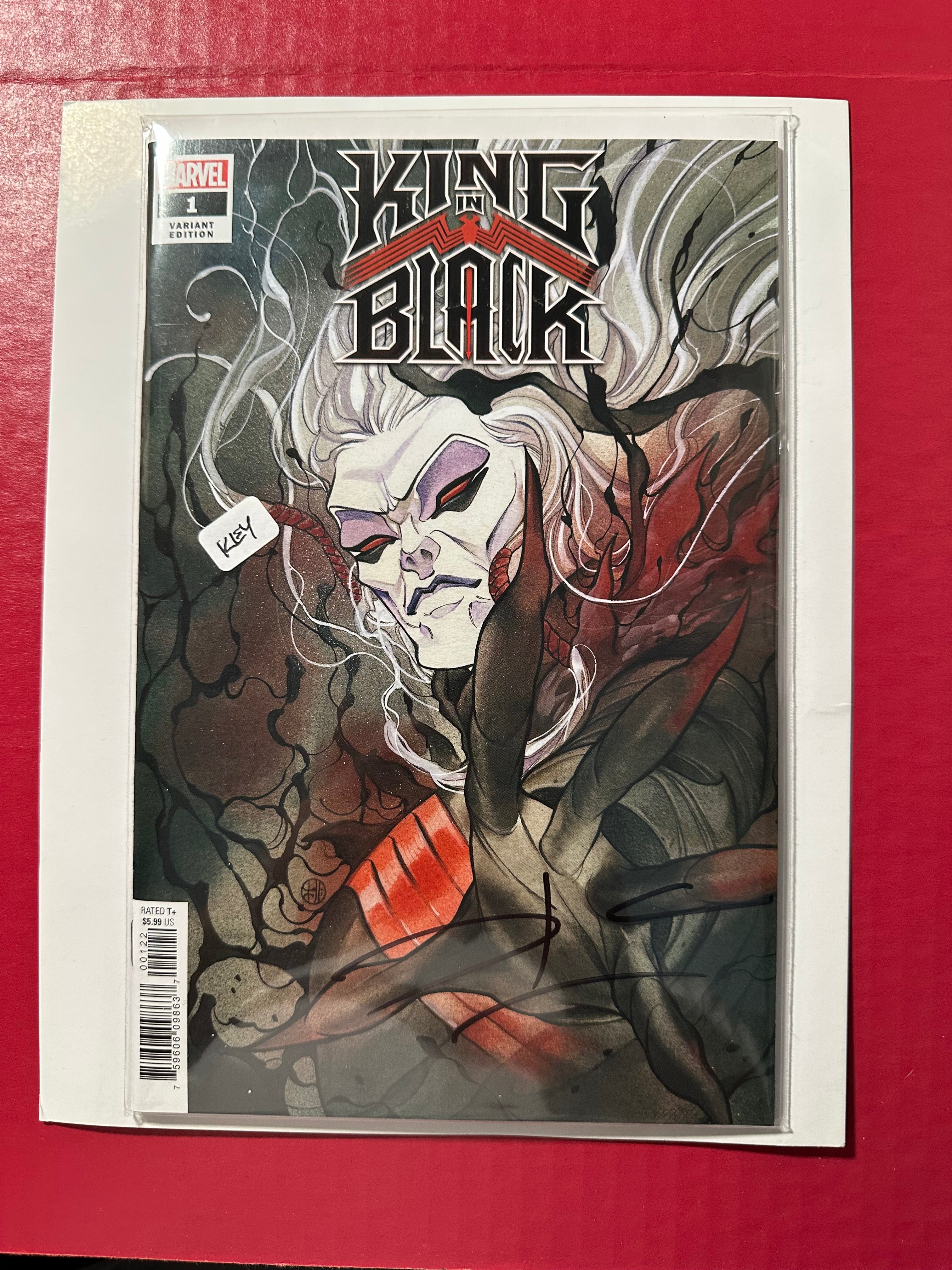 King in Black #1 (2021) KEY Variant Peach Momoko Cover Signed by Donny Cates