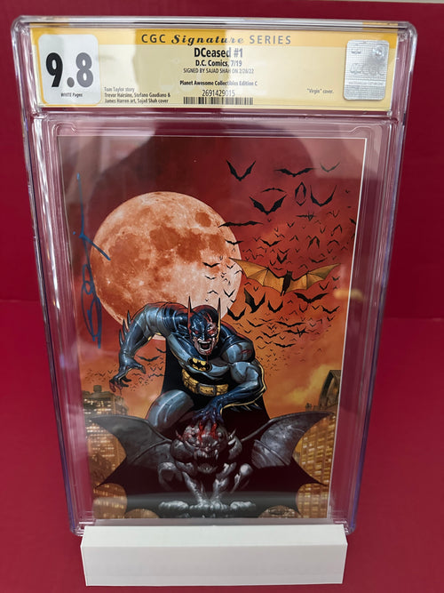 DCeased #1 (2019) Sajad Shah Exclusive Virgin Variant CGC 9.8 Signature Series by Ugly Monkey Comics