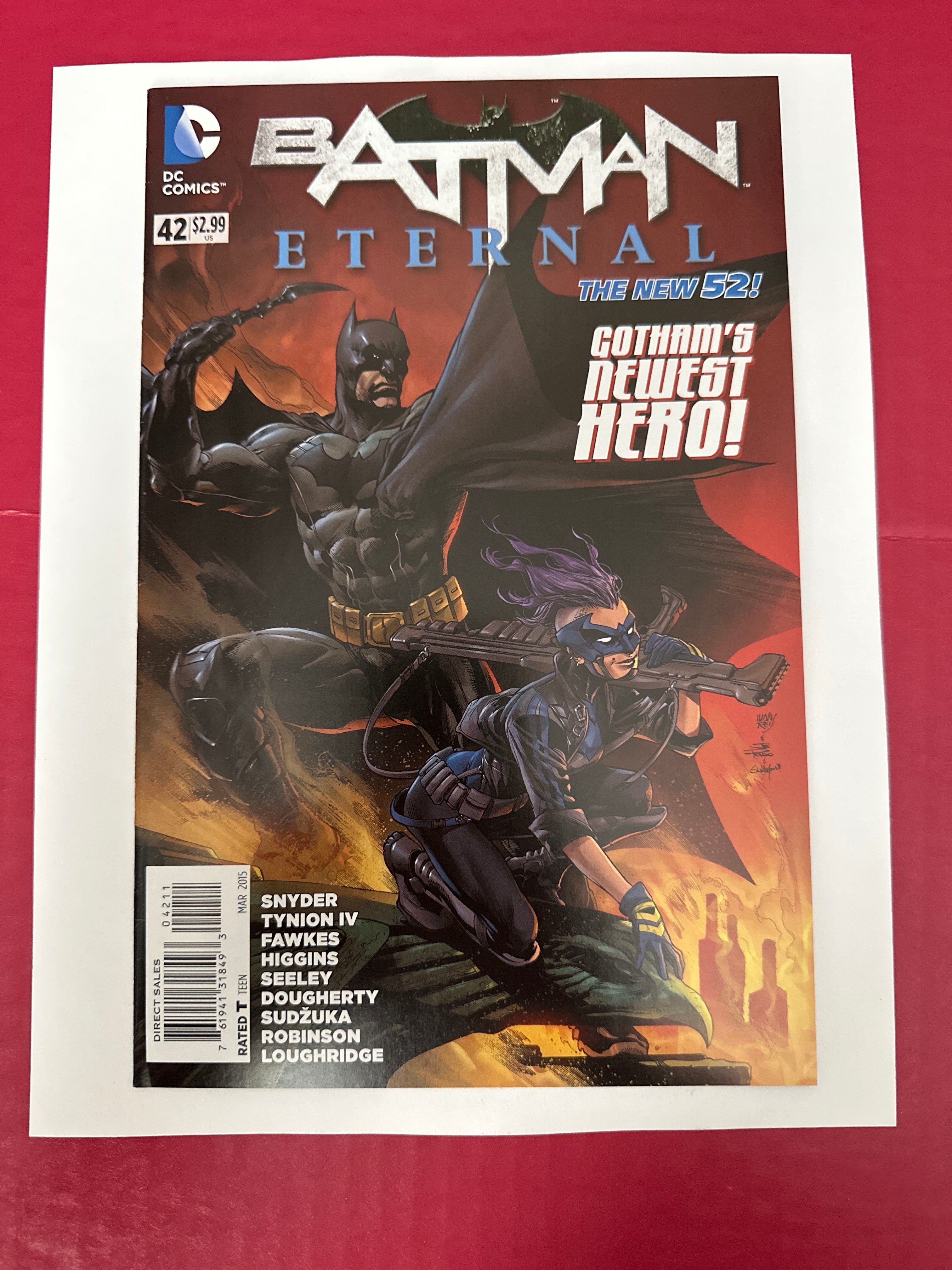 Batman Eternal #42 (DC Comics 2015) 1st cover app. Bluebird (Harper Row) by Ugly Monkey Comics