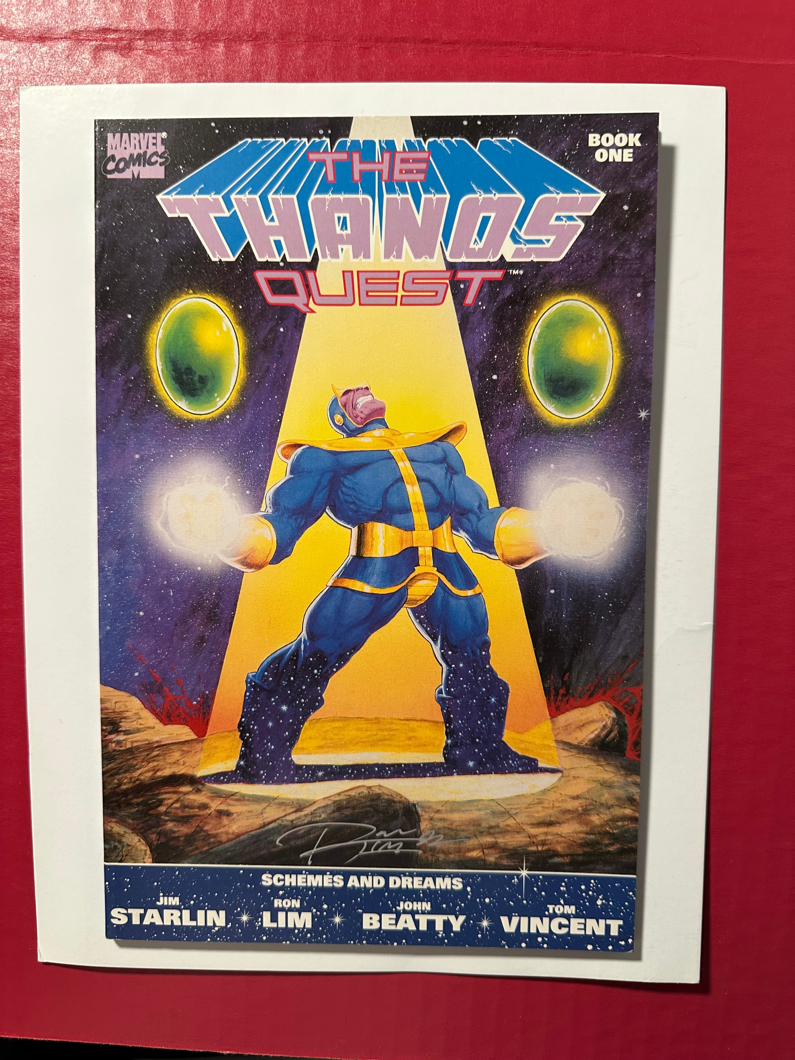 The Thanos Quest #1 (1990) KEY Signed by Ron Lim