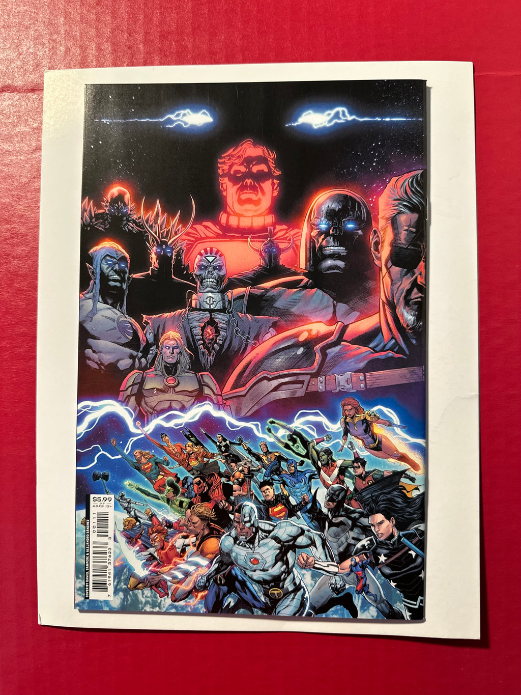 Dark Crisis, Vol. 1 #1 (2022) Regular Daniel Sampere Wraparound Cover Signed by Joshua Williamson by Ugly Monkey Comics