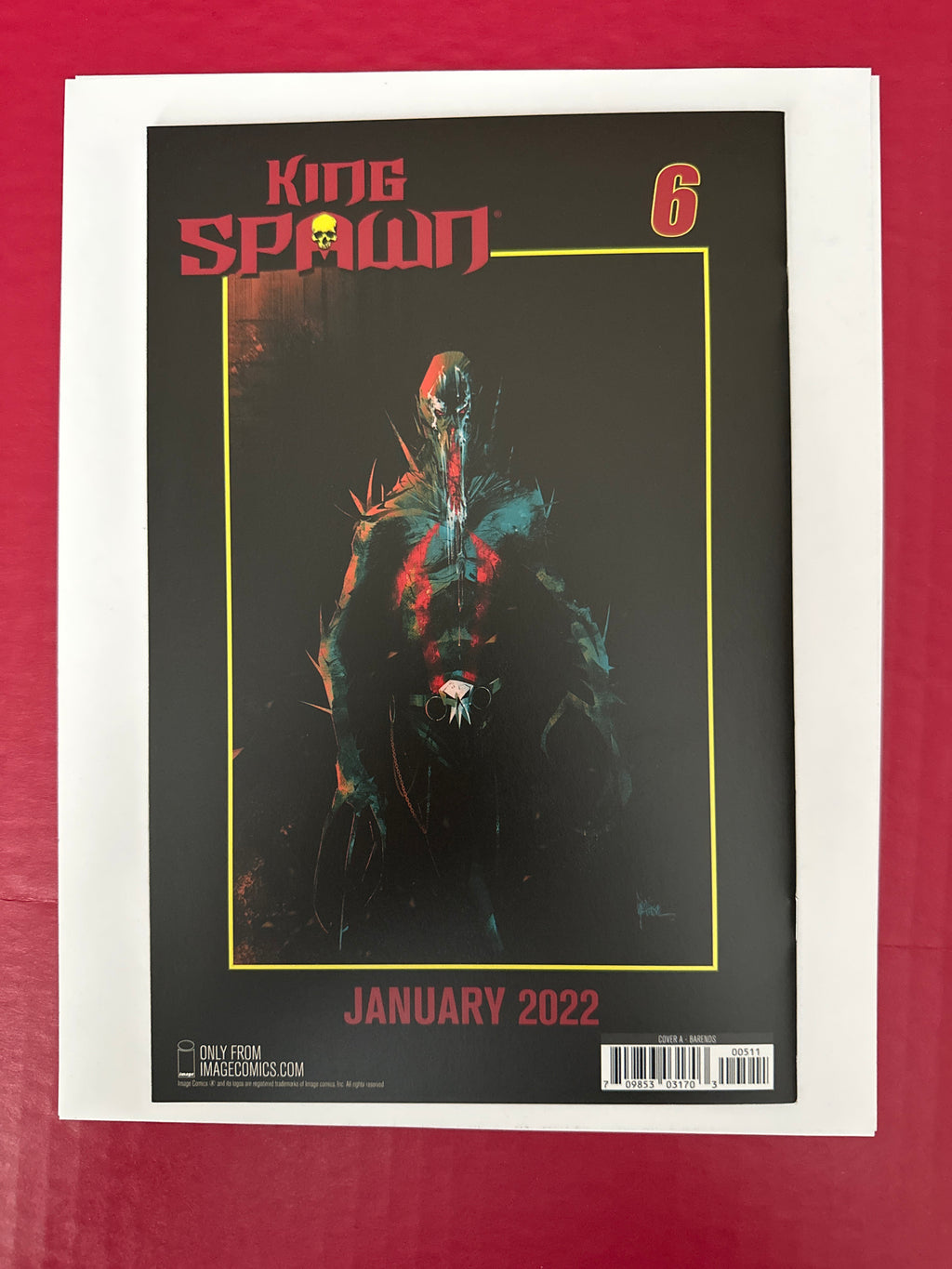 King Spawn #5A (2021) 1st app. Disruptor (Jason Wynn) by Ugly Monkey Comics
