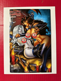 Hellwitch vs. Lady Death: Wargasm #2D (Coffin Comics 2022) Jose Varese Risqué Variant by Ugly Monkey Comics