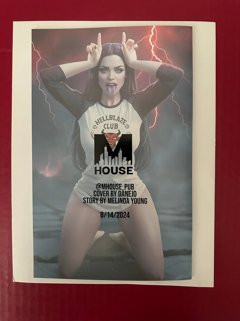 Peyton Blue #1 (2024) Hellblaze Full Naughty Virgin Variant by Ugly Monkey Comics