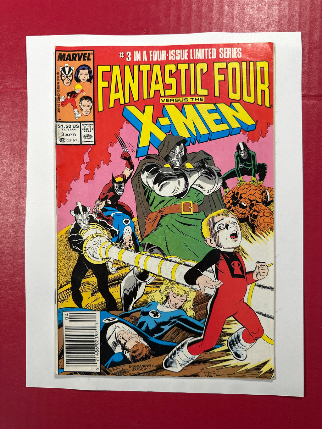 Fantastic Four Versus the X-Men #3 (Marvel Comics 1987) Newsstand Edition by Ugly Monkey Comics