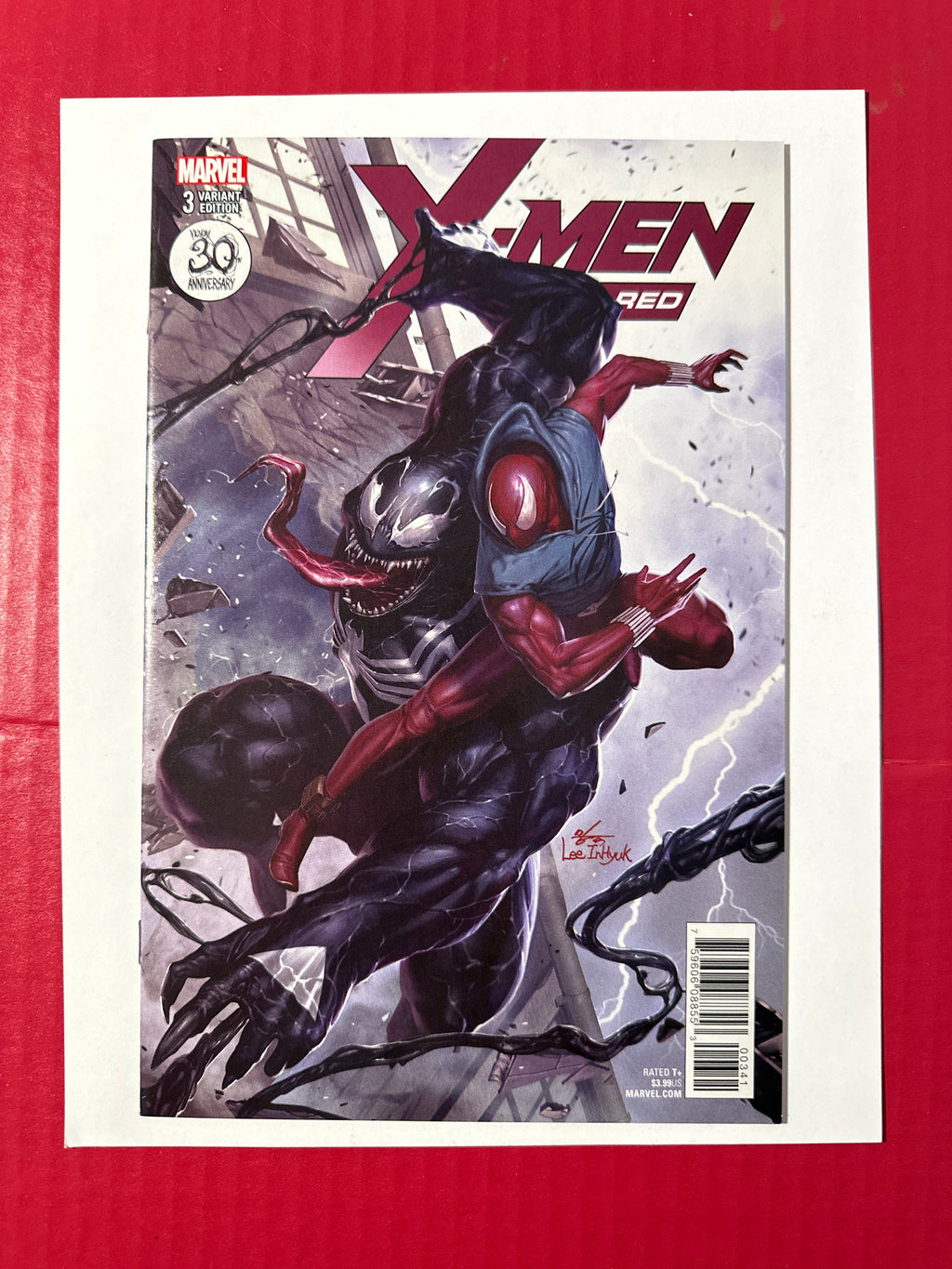 X-Men: Red #3D (Marvel Comics 2018) In-Hyuk Lee Venom 30th Anniversary Cover by Ugly Monkey Comics
