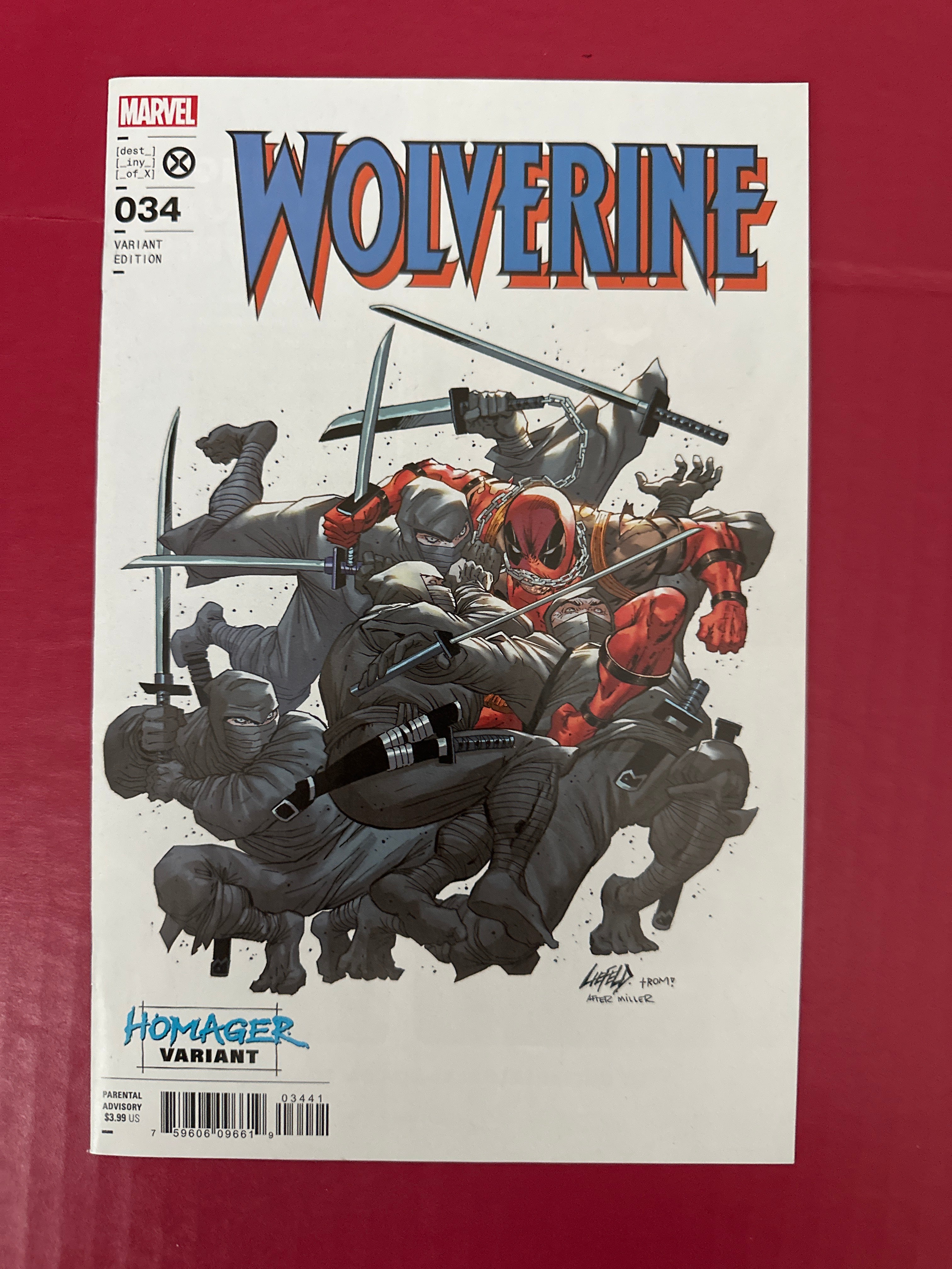 Wolverine, Vol. 7 #34B (2023) by Ugly Monkey Comics