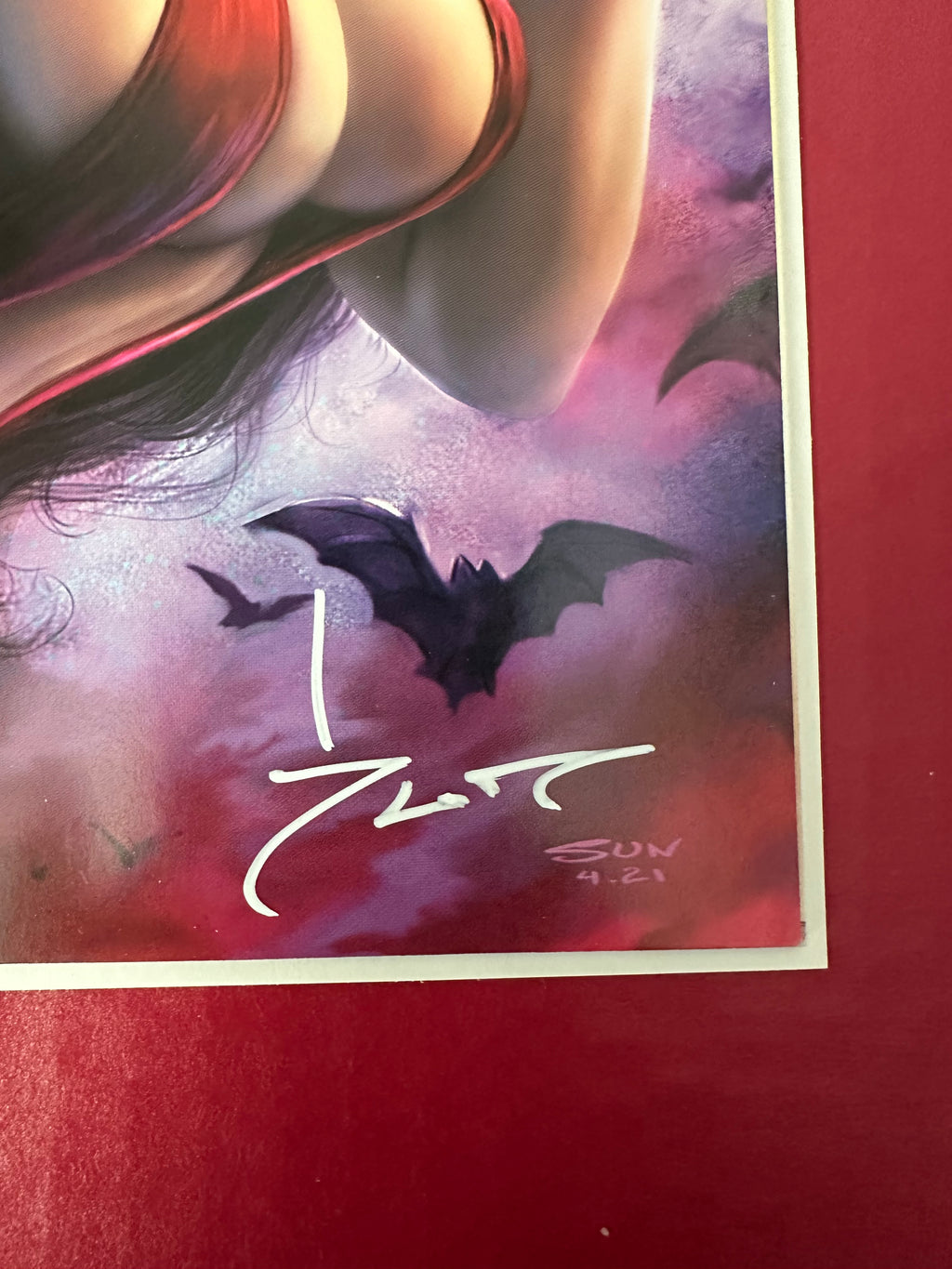 Vampirella, Vol. 6 #21 Sad Lemon Exclusive Sun Khamunaki Virgin Variant Signed by Ugly Monkey Comics
