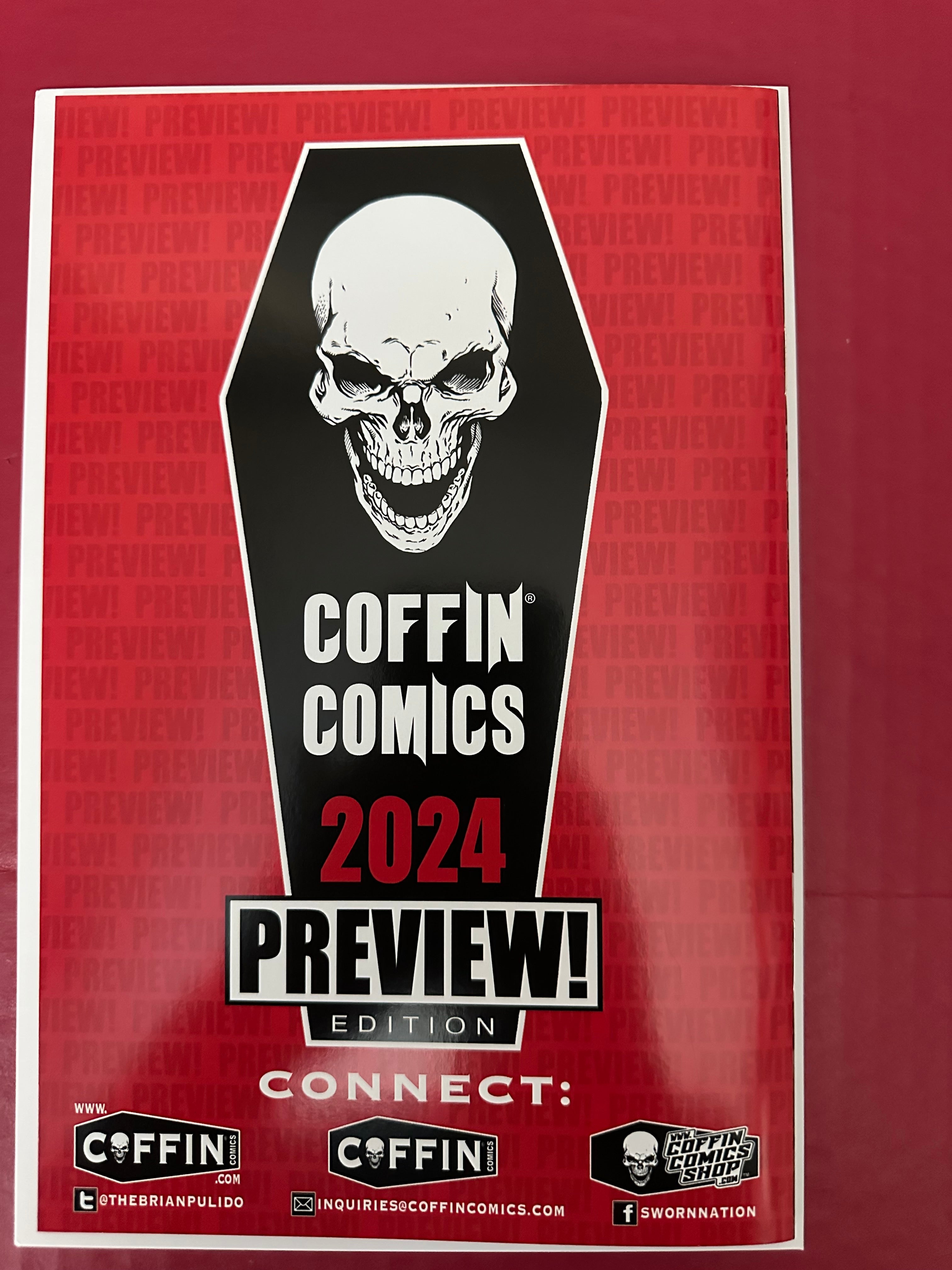 Coffin Comics 2024 Preview Signed with COA Swornfest Edition (Ltd. 425) by Ugly Monkey Comics