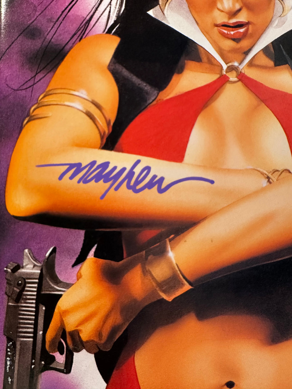 Vampirella, Vol. 3 #6 (2002) Signed by Cover Artist Mike Mayhew by Ugly Monkey Comics
