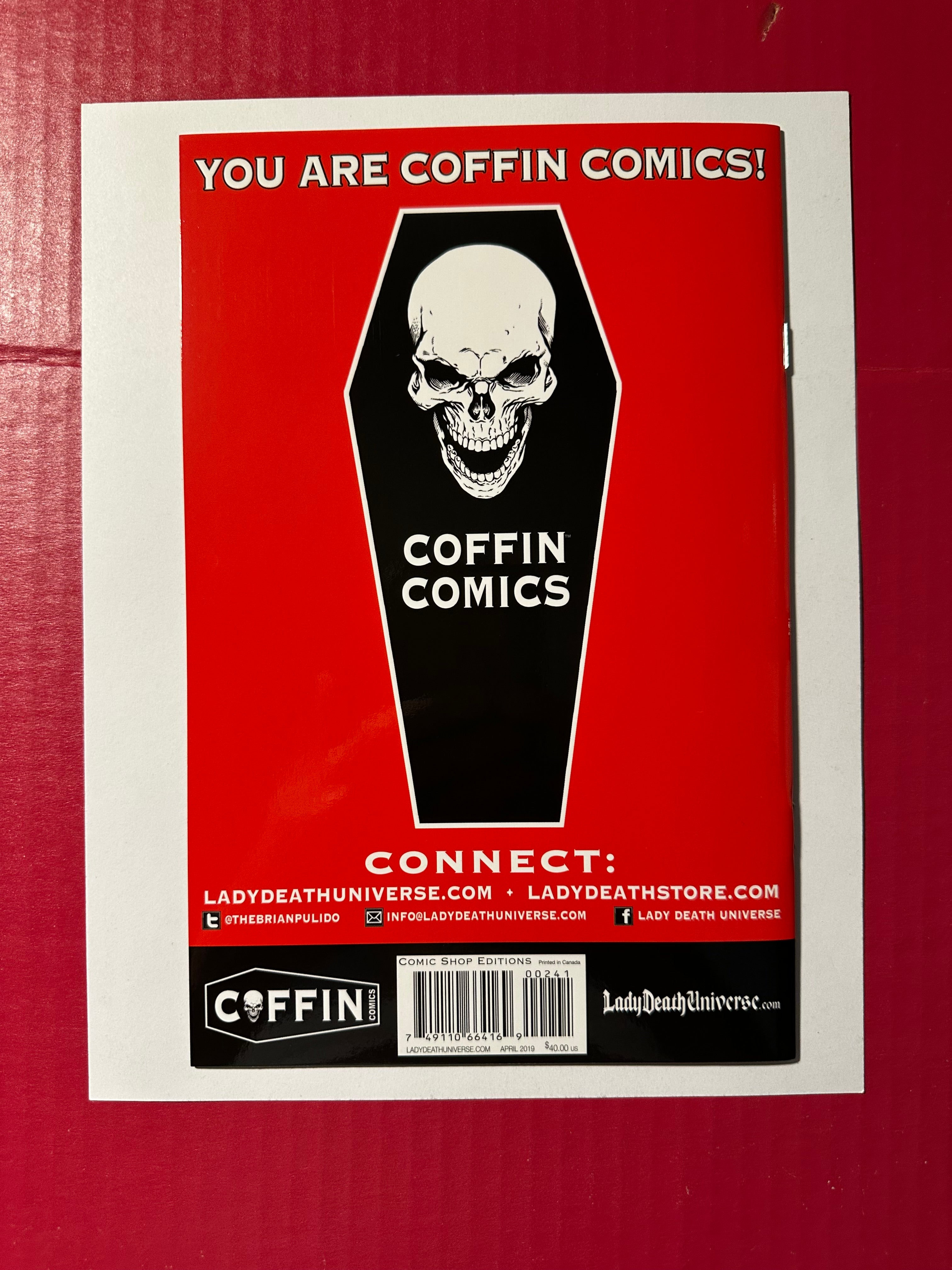 Lady Death: Apocalyptic Abyss (Coffin Comics) #2D (Coffin Comics 2019) Richard Ortiz Naughty Variant by Ugly Monkey Comics
