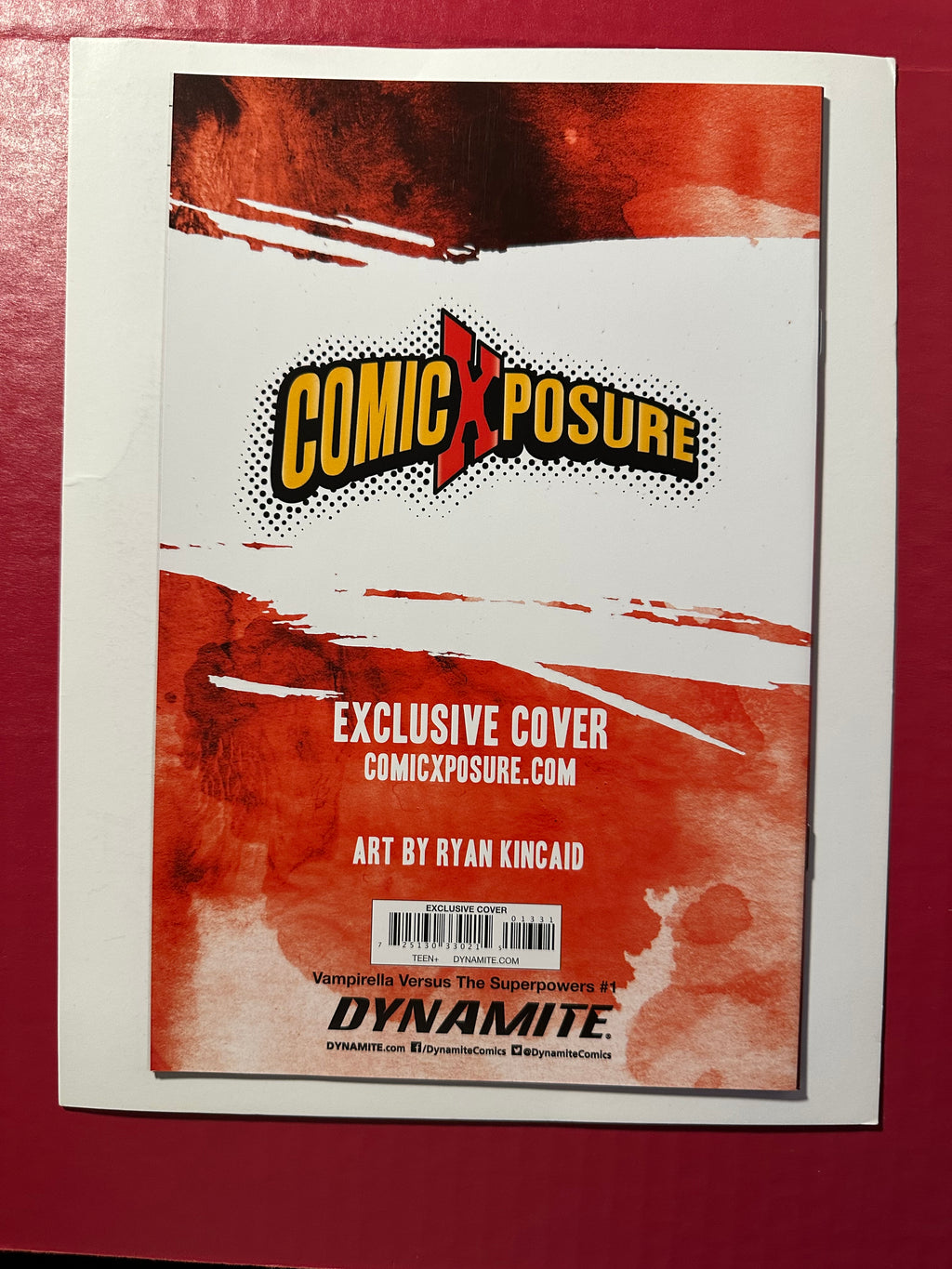 Vampirella vs. The Superpowers #1 (2023) Signed by Ryan Kincaid Virgin Variant by Ugly Monkey Comics