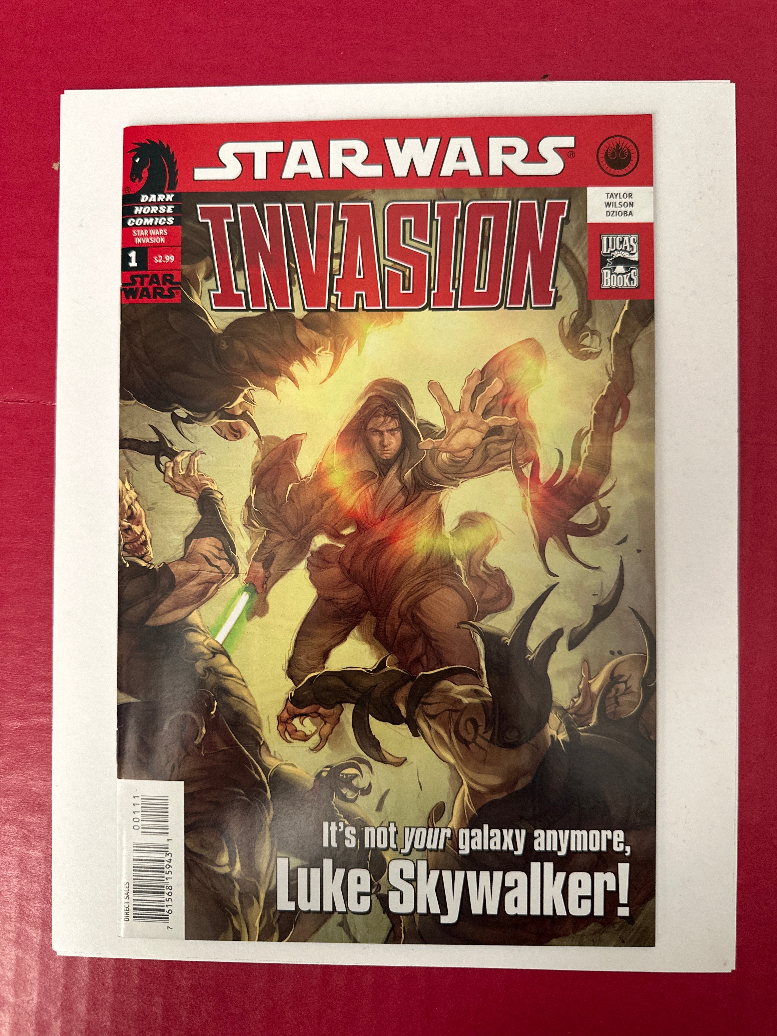 Star Wars: Invasion #1A (Dark Horse Comics 2009) 1st app. Finn Galfridian, 1st app. Kaye Galfridian, 1st app. Lowbacca, 1st app. Tenel Ka Djo by Ugly Monkey Comics