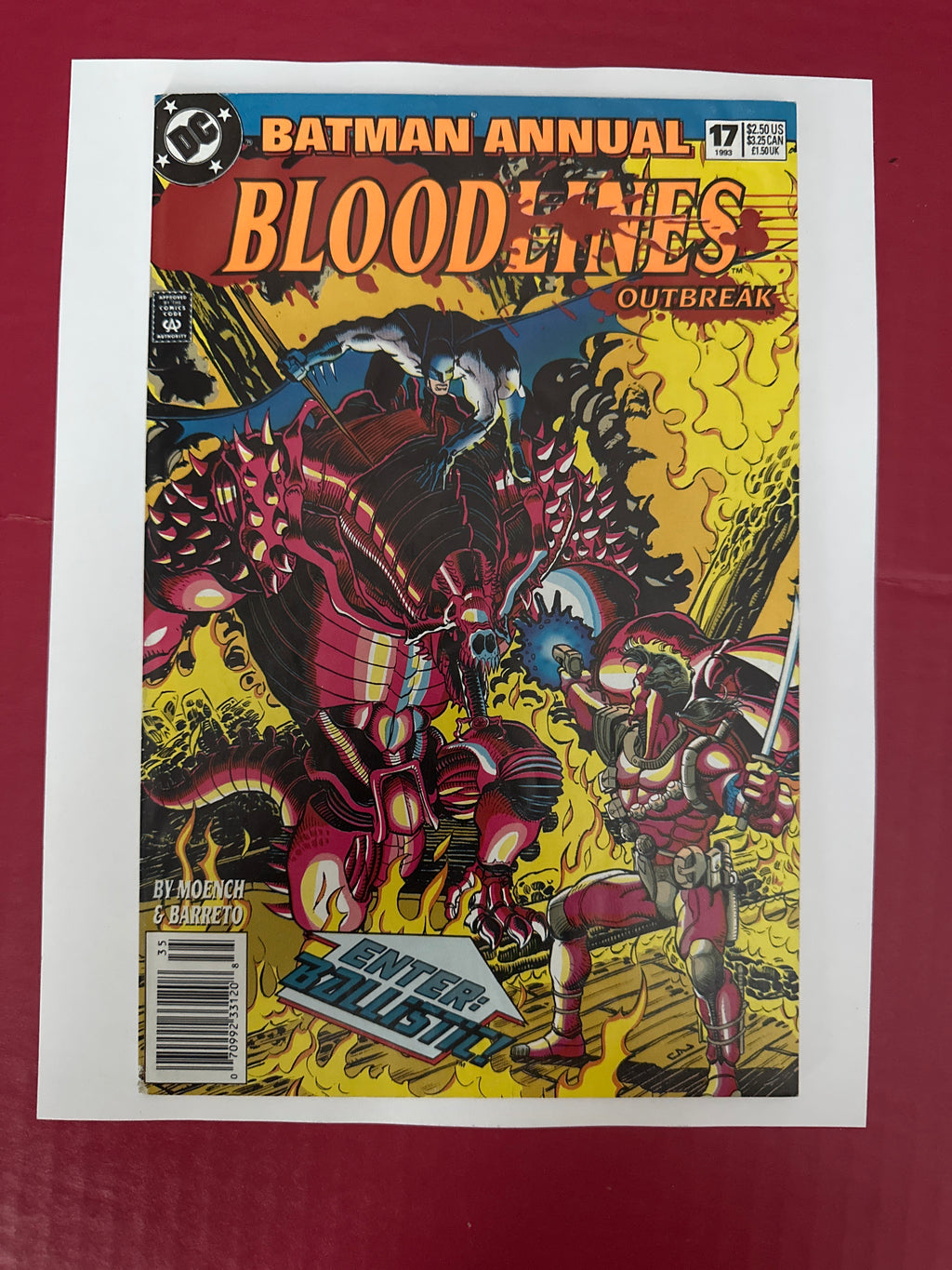Batman, Vol. 1 Annual #17B (DC Comics 1993) 1st app. Ballistic by Ugly Monkey Comics