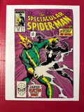 The Spectacular Spider-Man, Vol. 1 #135 (Marvel Comics 1988) Direct Edition stain damage by Ugly Monkey Comics