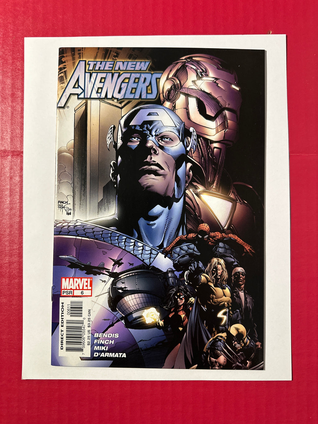 New Avengers, Vol. 1 #6A (Marvel Comics 2005) 2nd app. Maria Hill Finch Cover by Ugly Monkey Comics