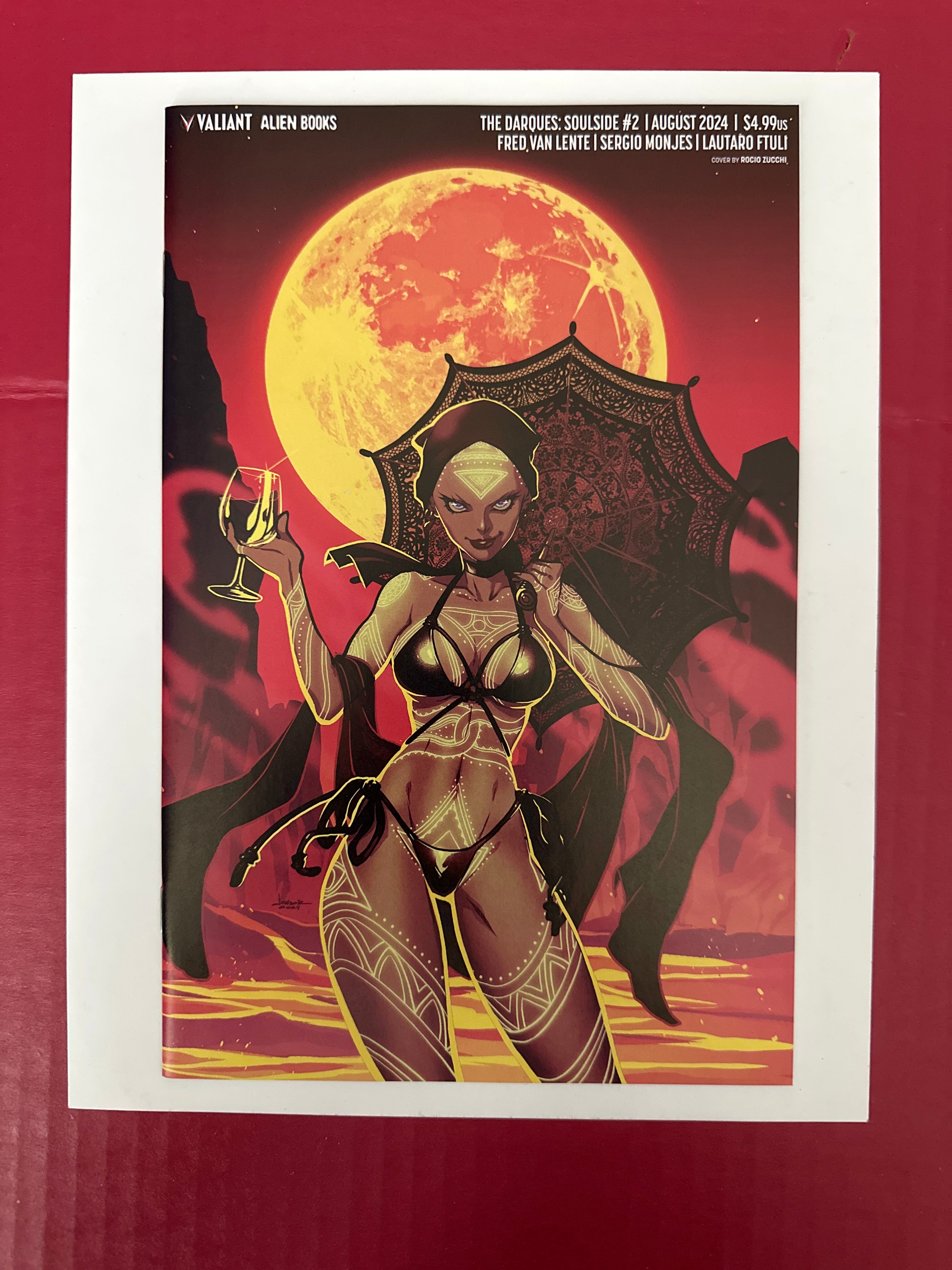 Darques Soulside #2B (Valiant Entertainment 2024) Rocio Zucchi Swimsuit Variant by Ugly Monkey Comics