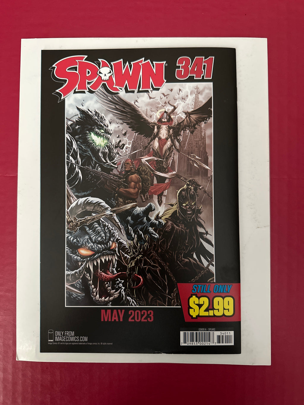 Spawn #340A (2023) Origin & 2nd cameo app. Cataclysm, 1st cameo app. Korvox by Ugly Monkey Comics